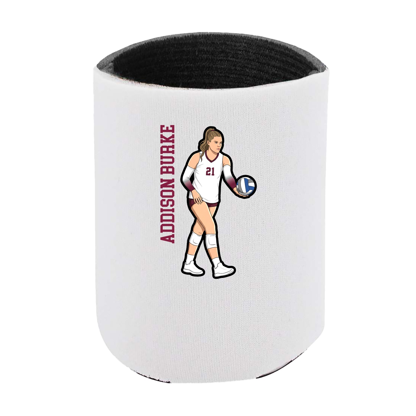 Can Holder — Name Vertical in White