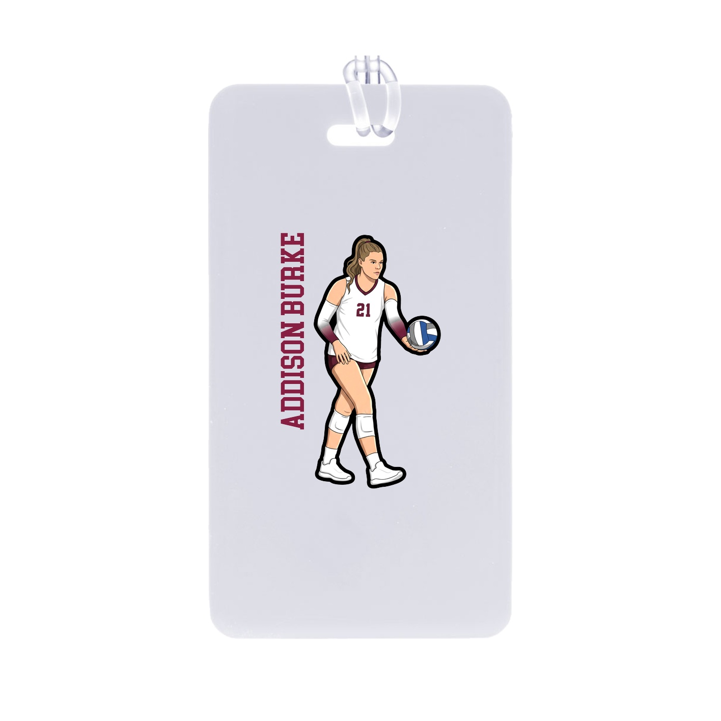 Bag Tag — Name Vertical in Classic