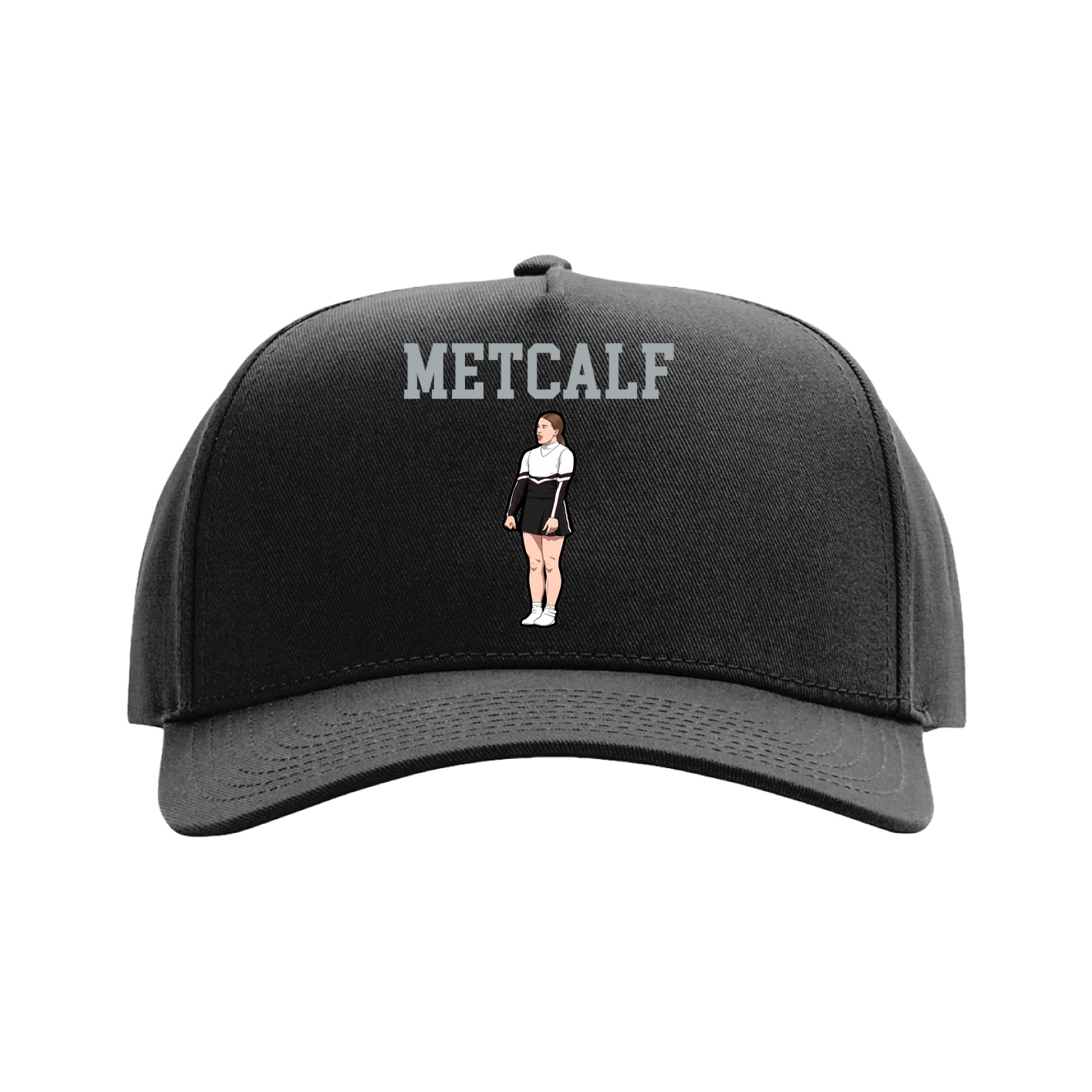 Full Fabric Five-Panel Champ Cap — Shirsey in Black
