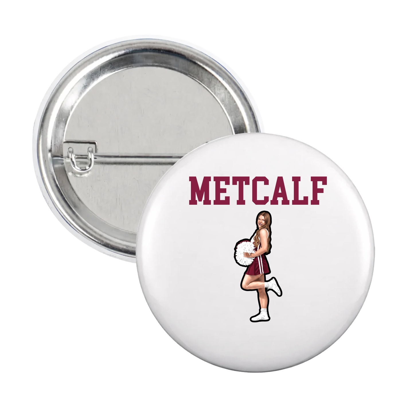 Game Day Button — Shirsey in White