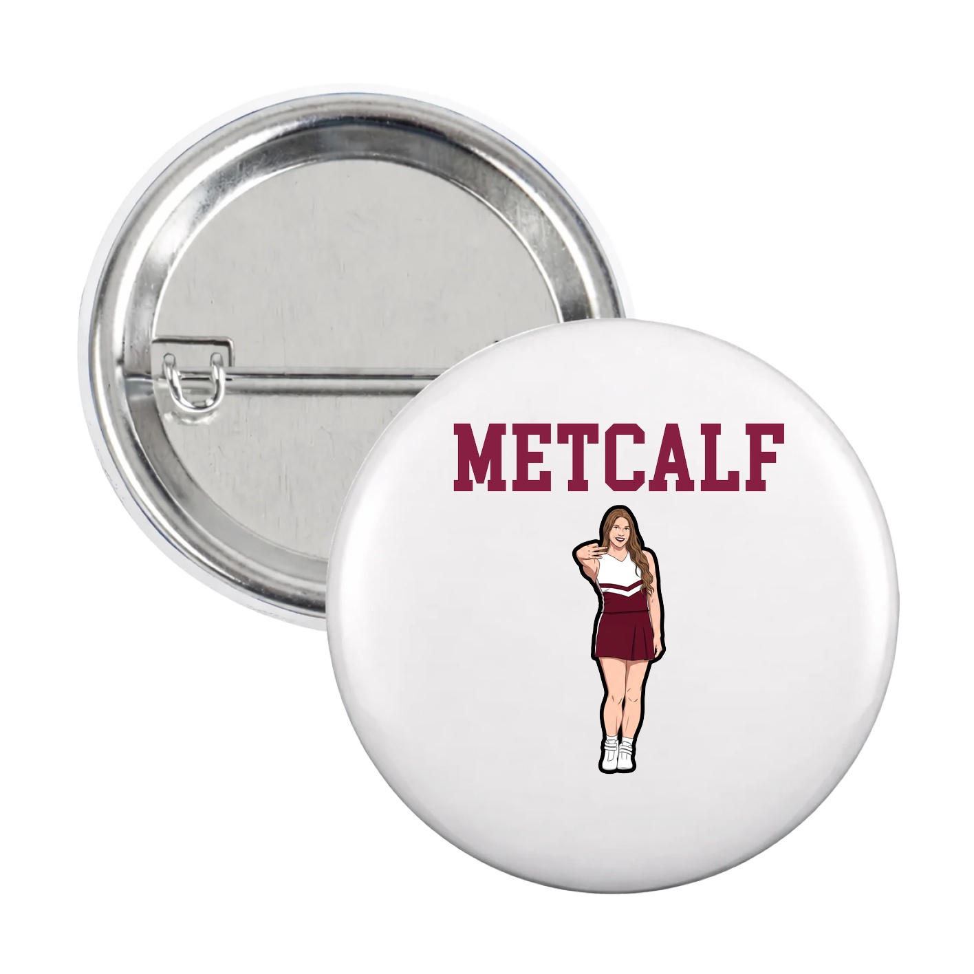 Game Day Button — Shirsey in White