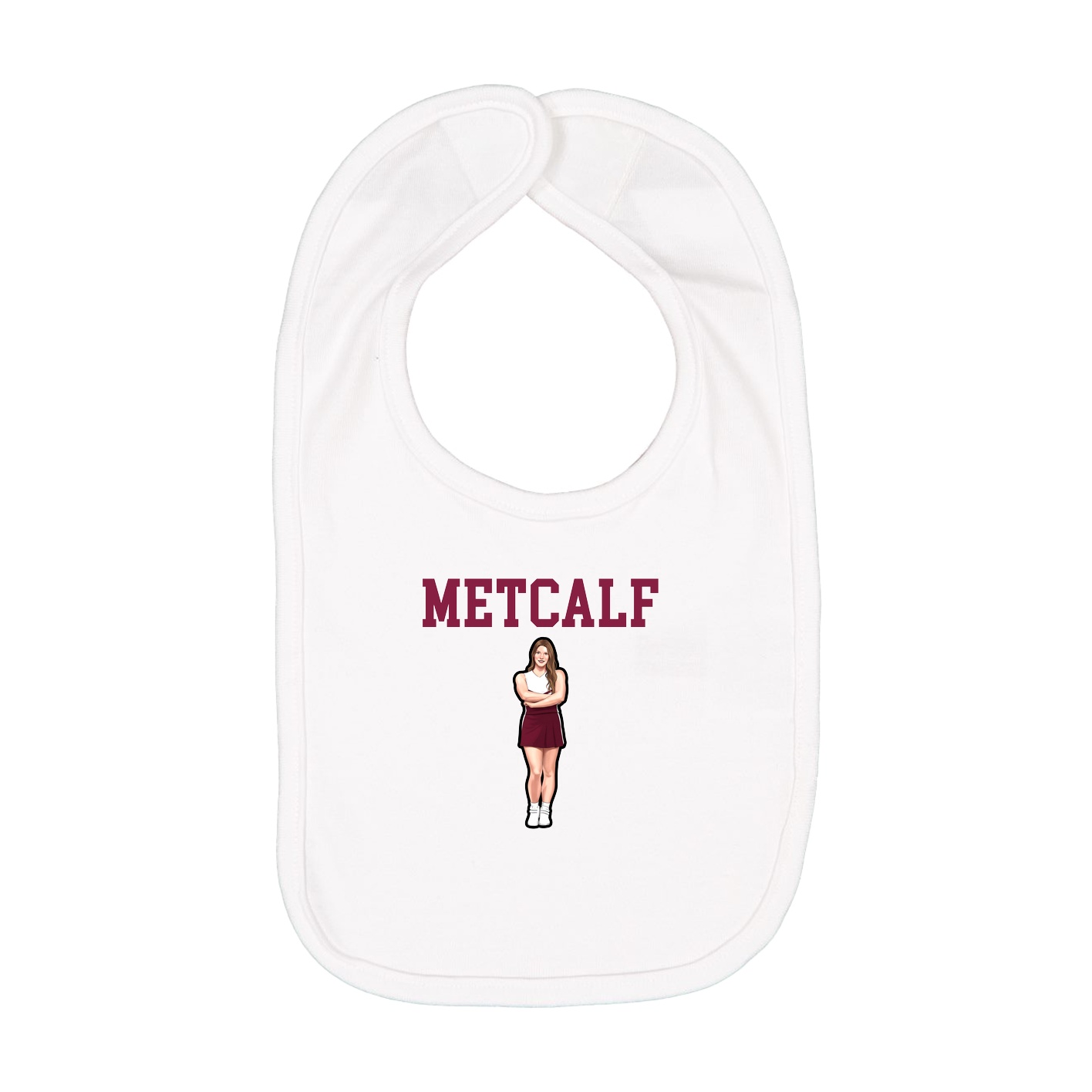 Infant Bib — Shirsey in White