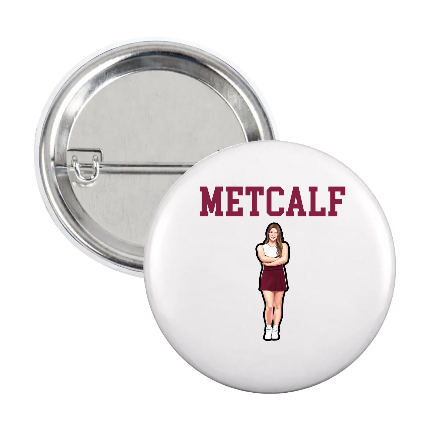 Game Day Button — Shirsey in White