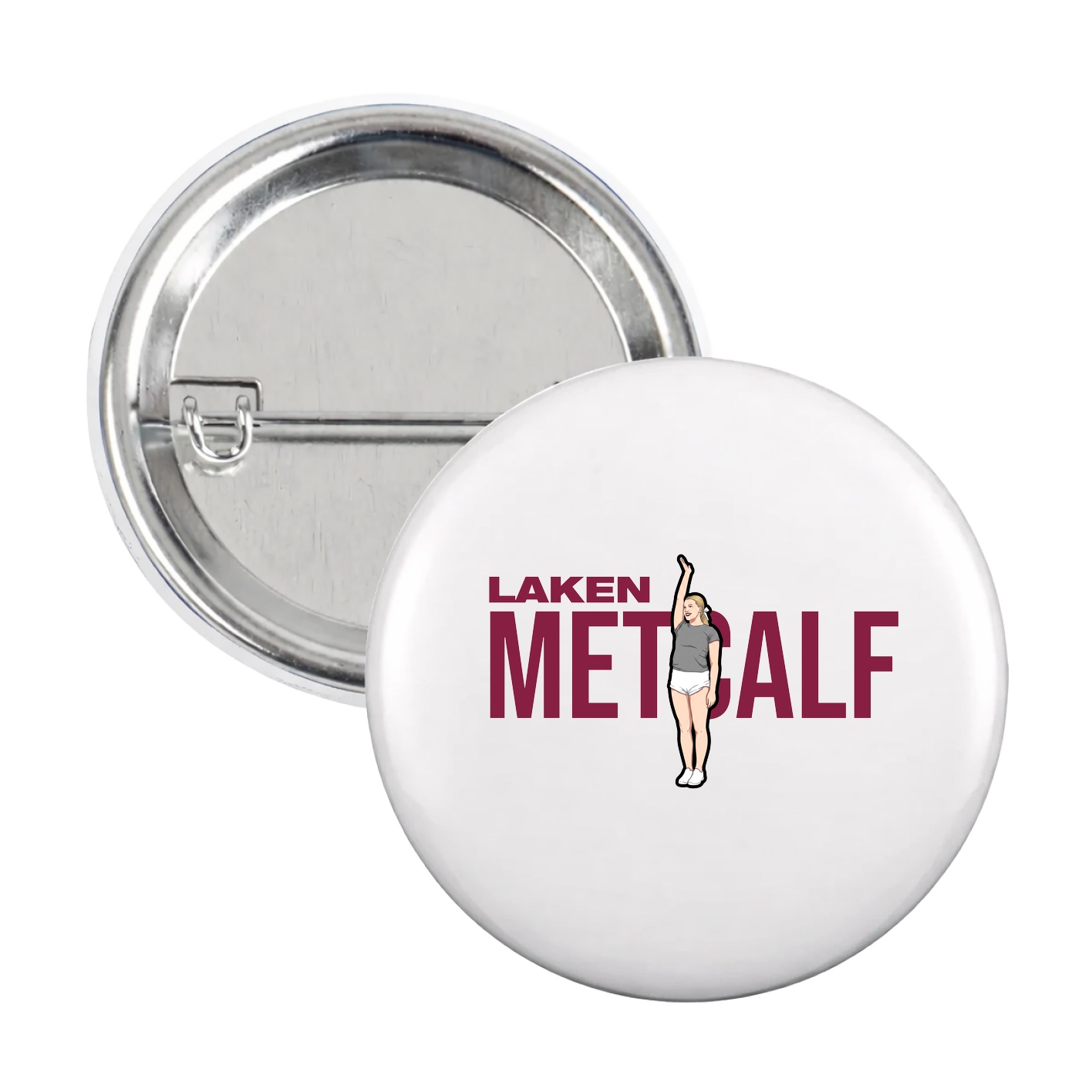 Game Day Button — Player Name in White
