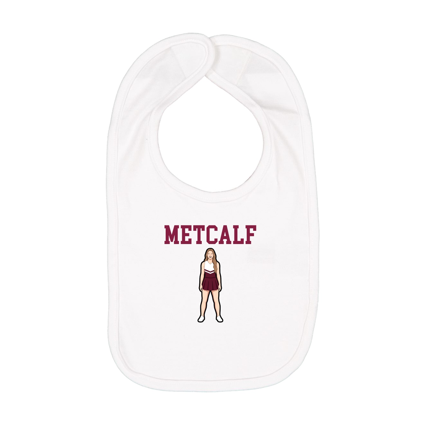 Infant Bib — Shirsey in White