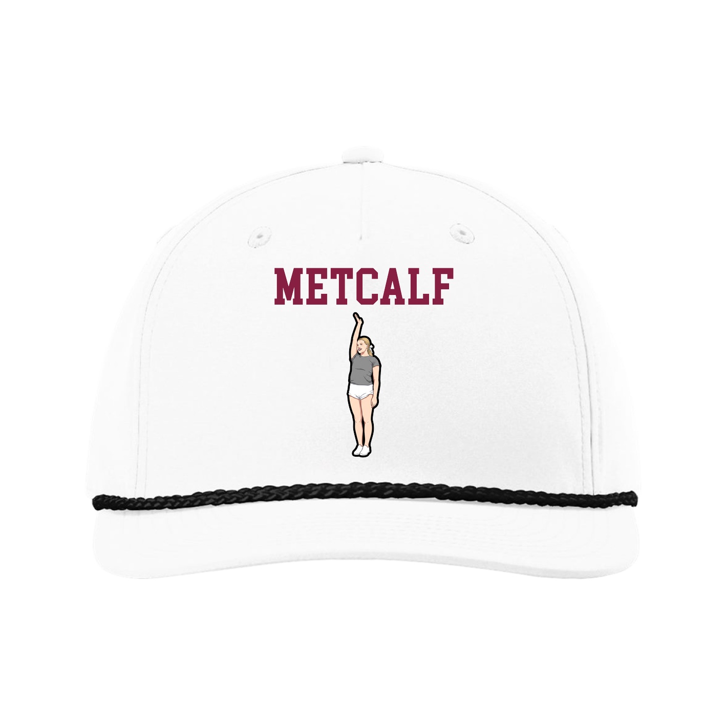 Five-Panel Classic Rope Cap — Shirsey in White