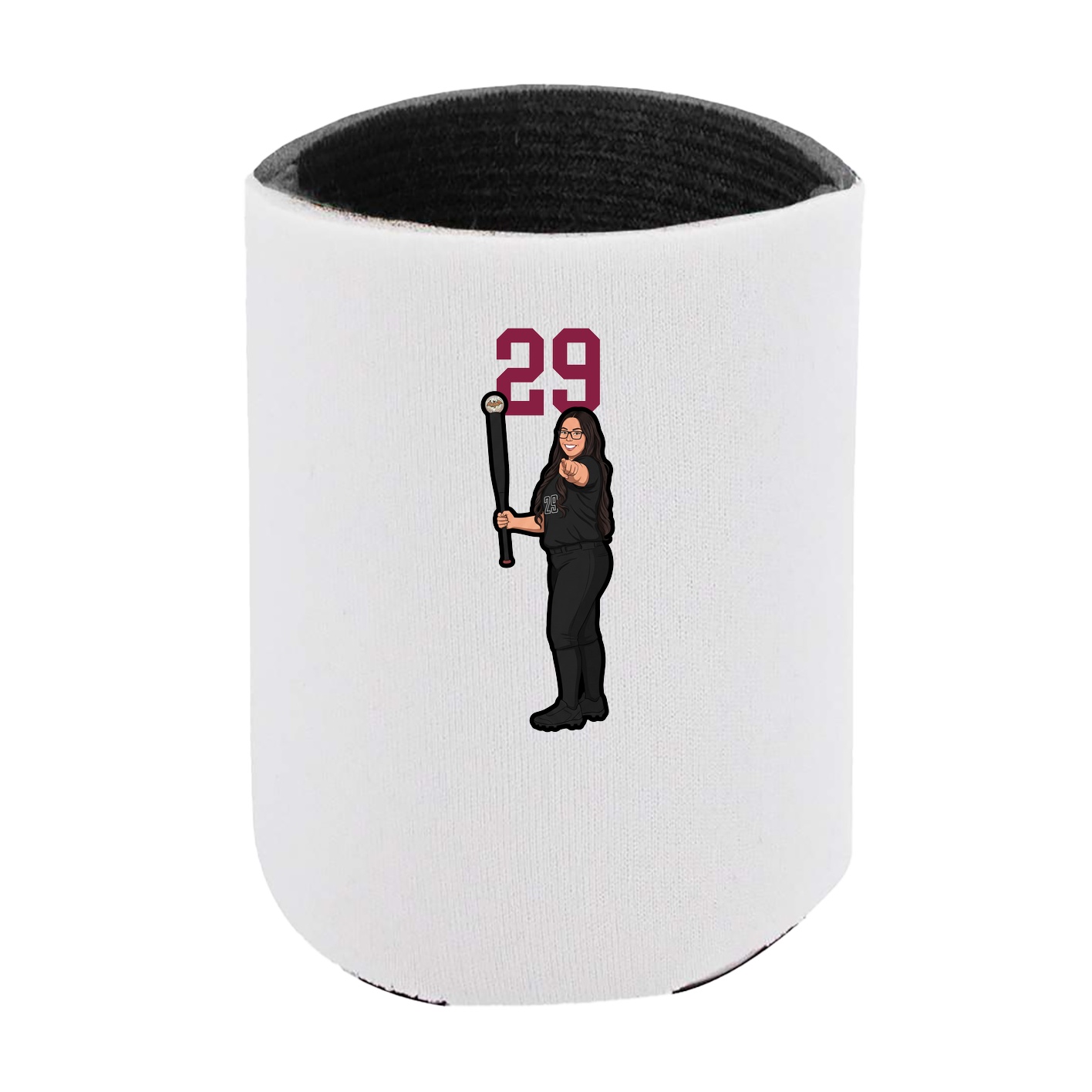 Can Holder — Number Top in White