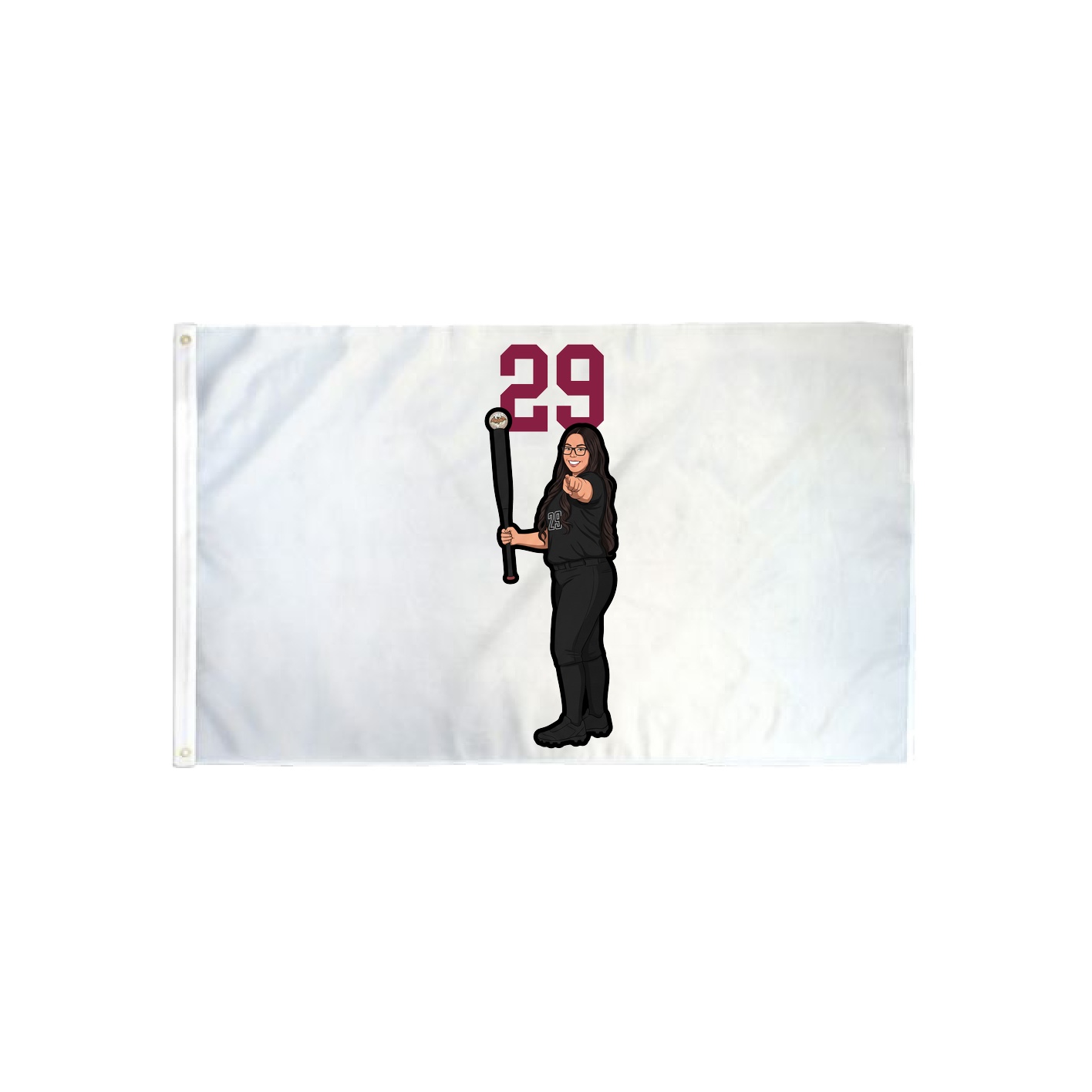 3x5 Flag — Number Top in Classic