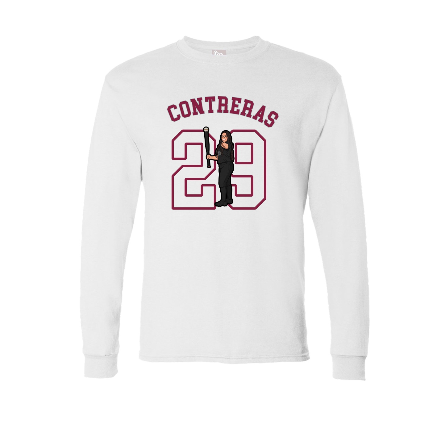 Long Sleeve Tee — Shirsey Arch in White