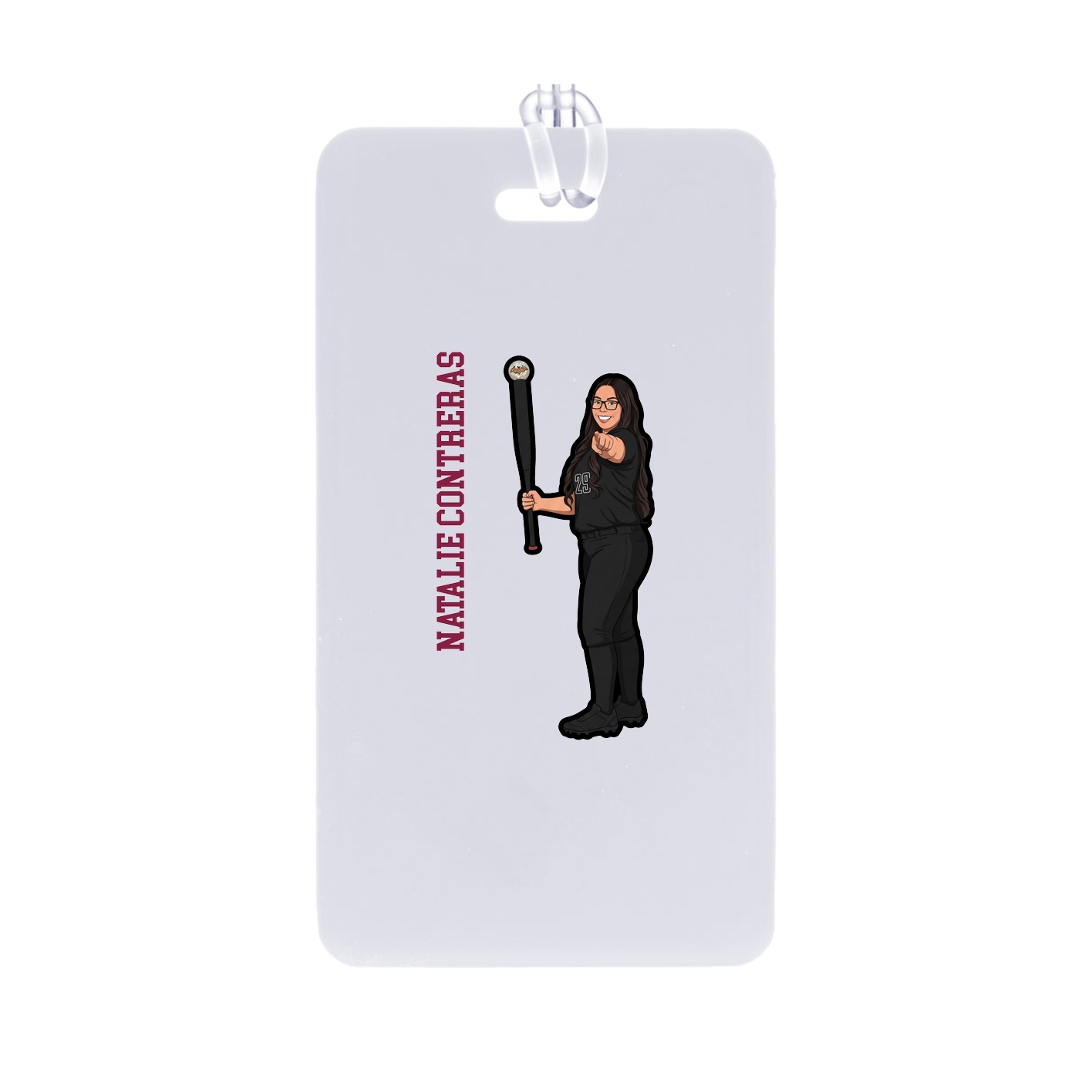 Bag Tag — Name Vertical in Classic
