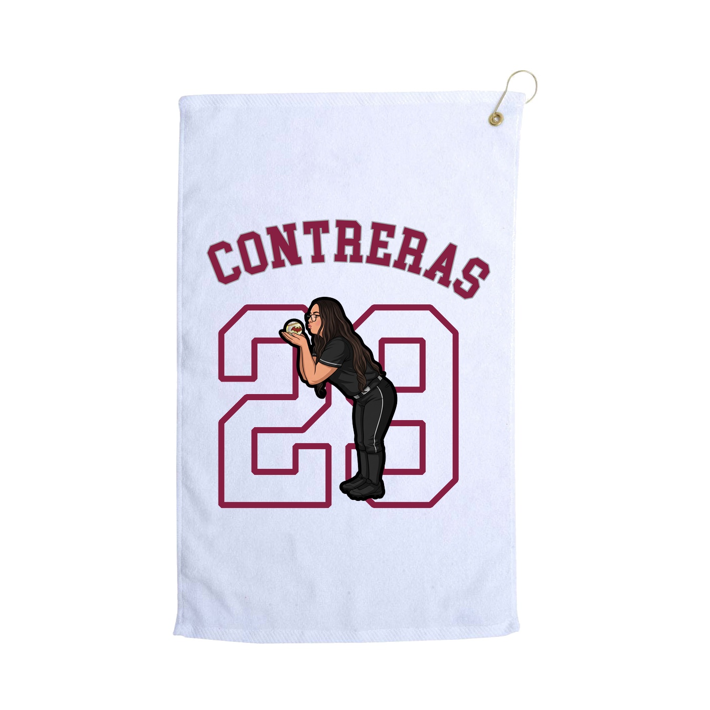 Golf Towel — Shirsey Arch in White