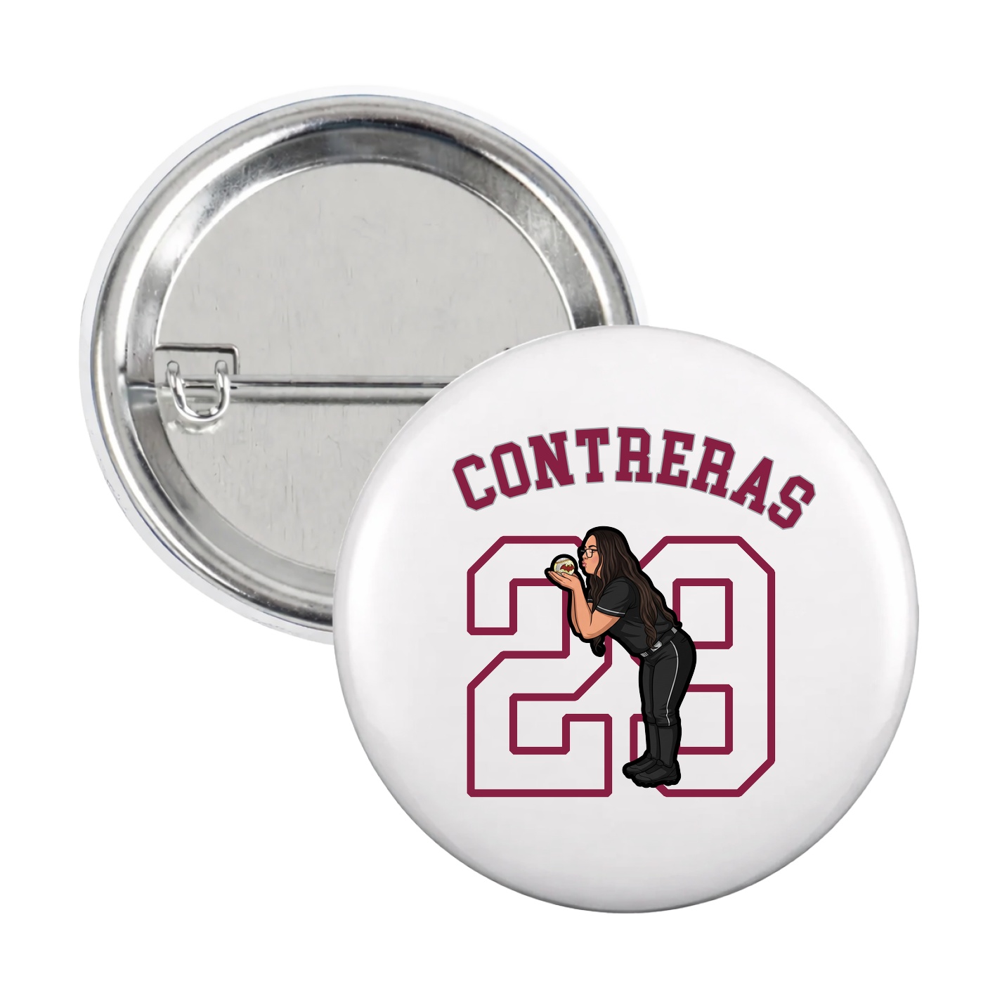 Game Day Button — Shirsey Arch in White