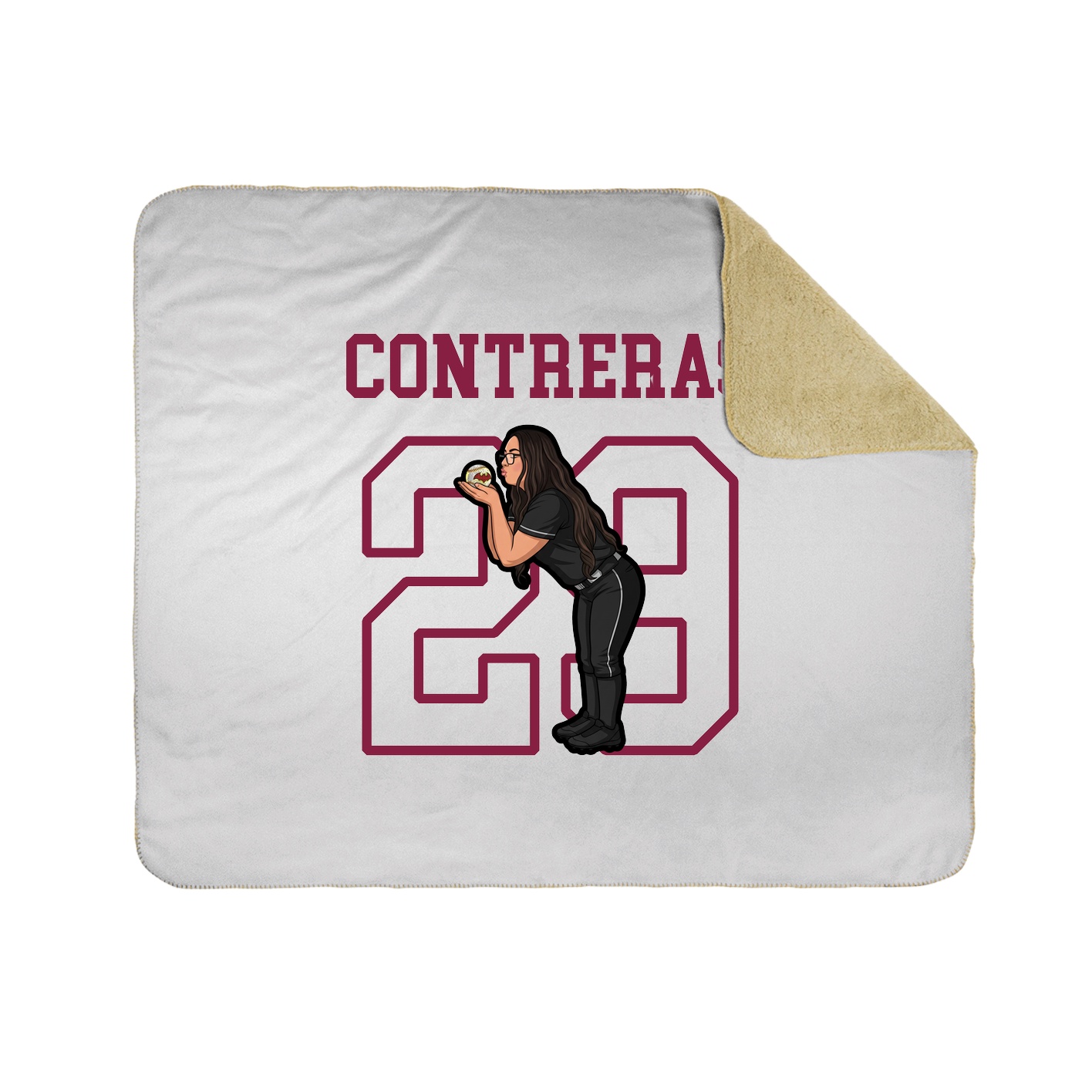Throw Blanket — Shirsey in White