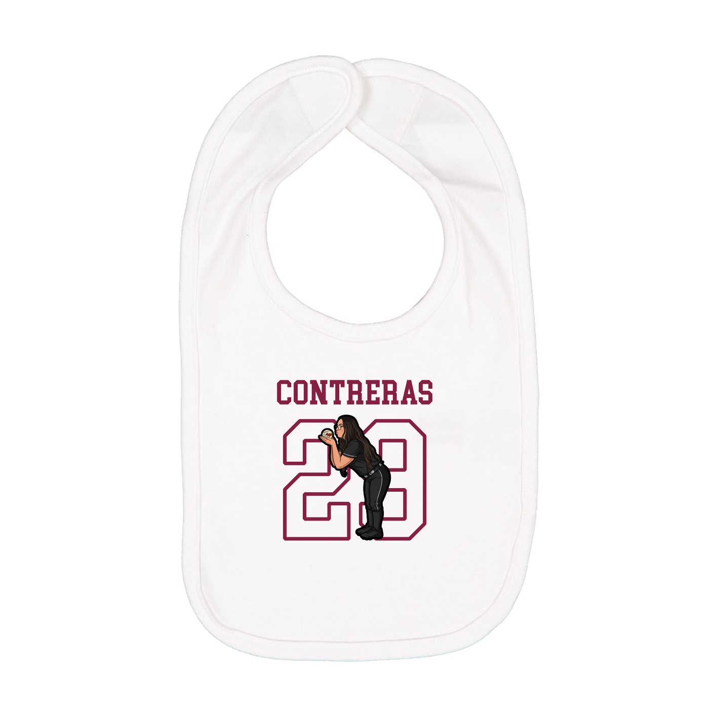 Infant Bib — Shirsey in White