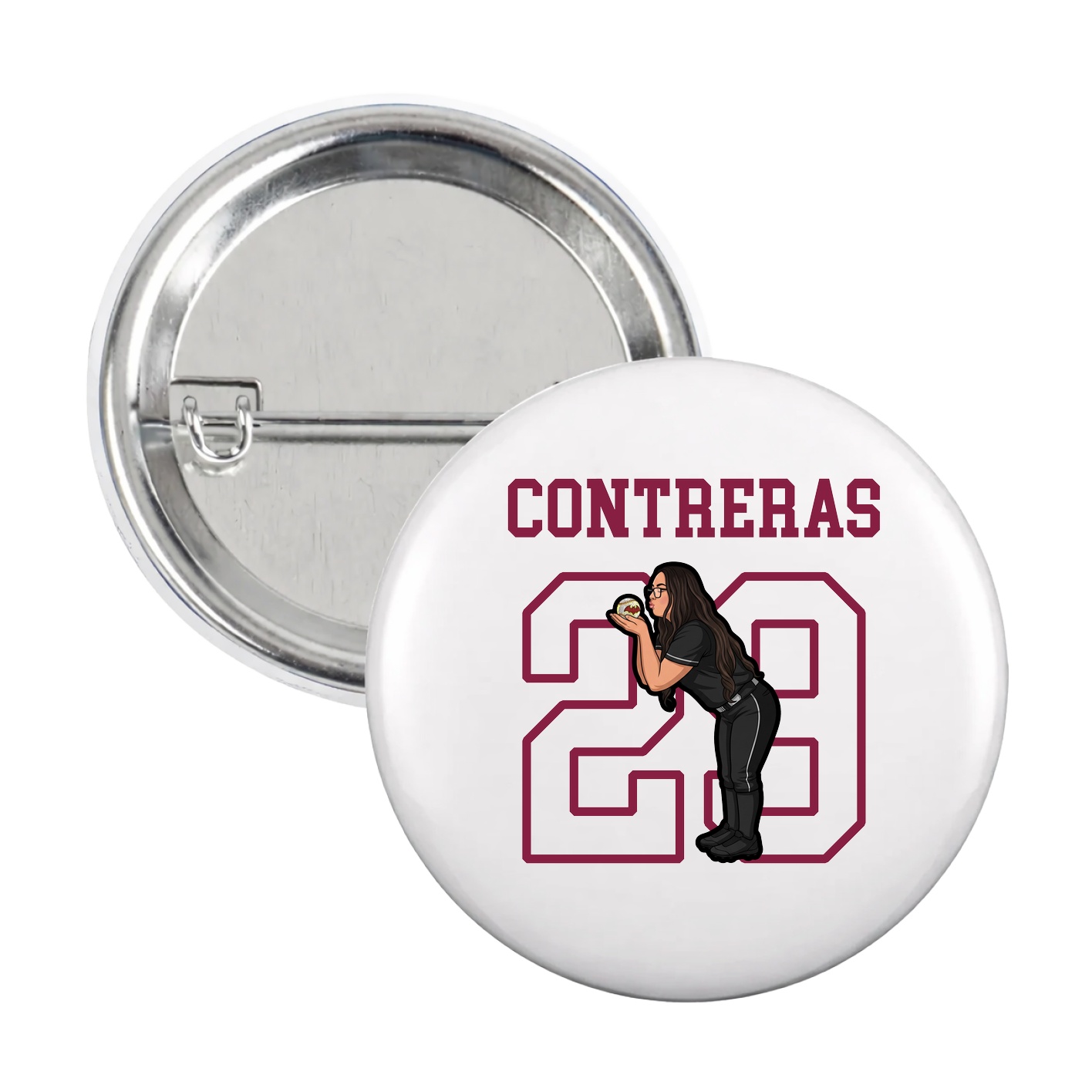 Game Day Button — Shirsey in White