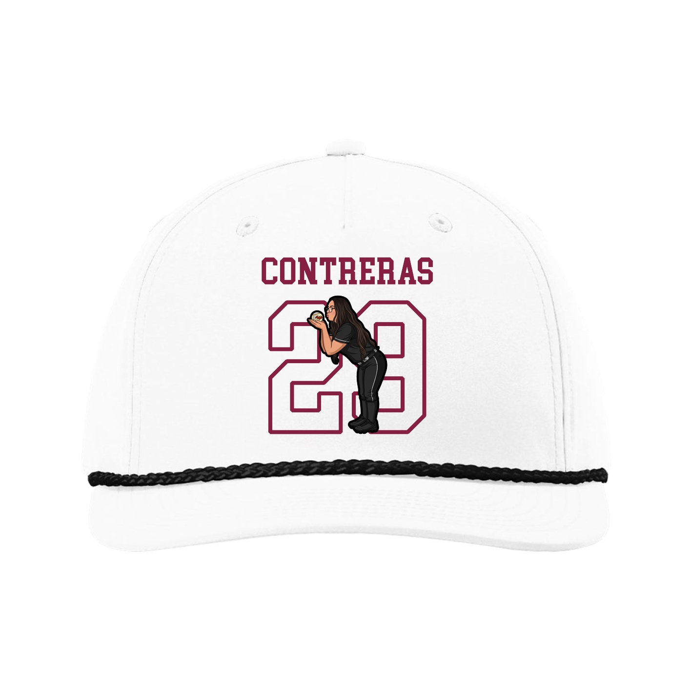 Five-Panel Classic Rope Cap — Shirsey in White