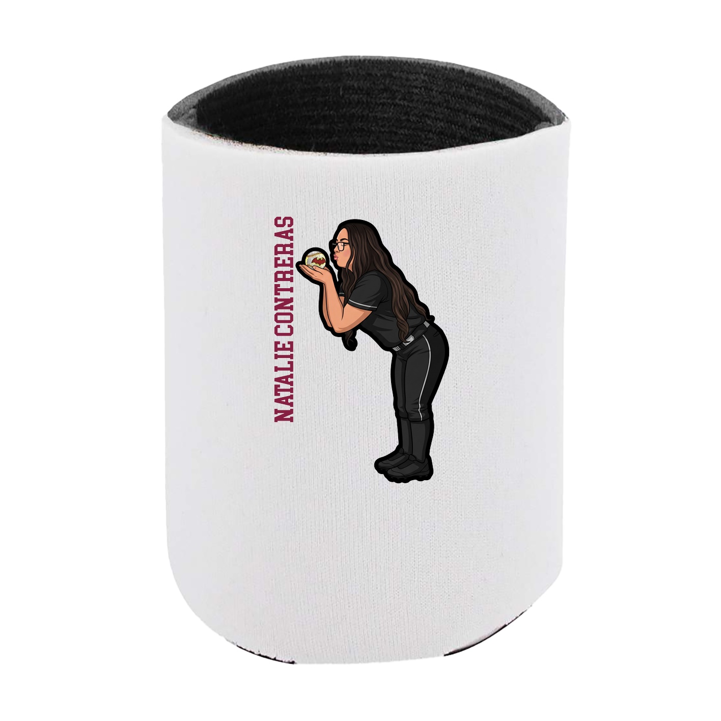Can Holder — Name Vertical in White