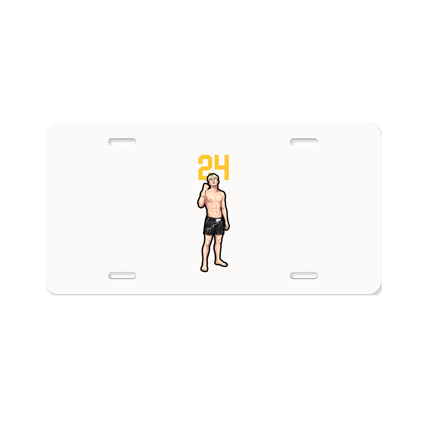 License Plate — Number Top in Classic