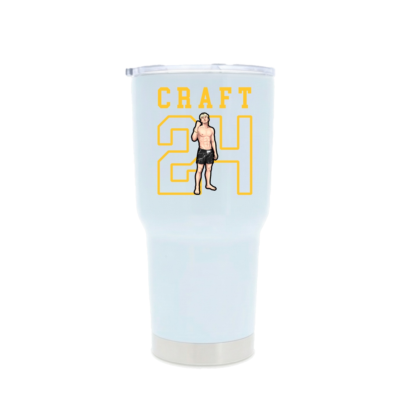 30oz Stainless Steel Tumbler — Shirsey in White
