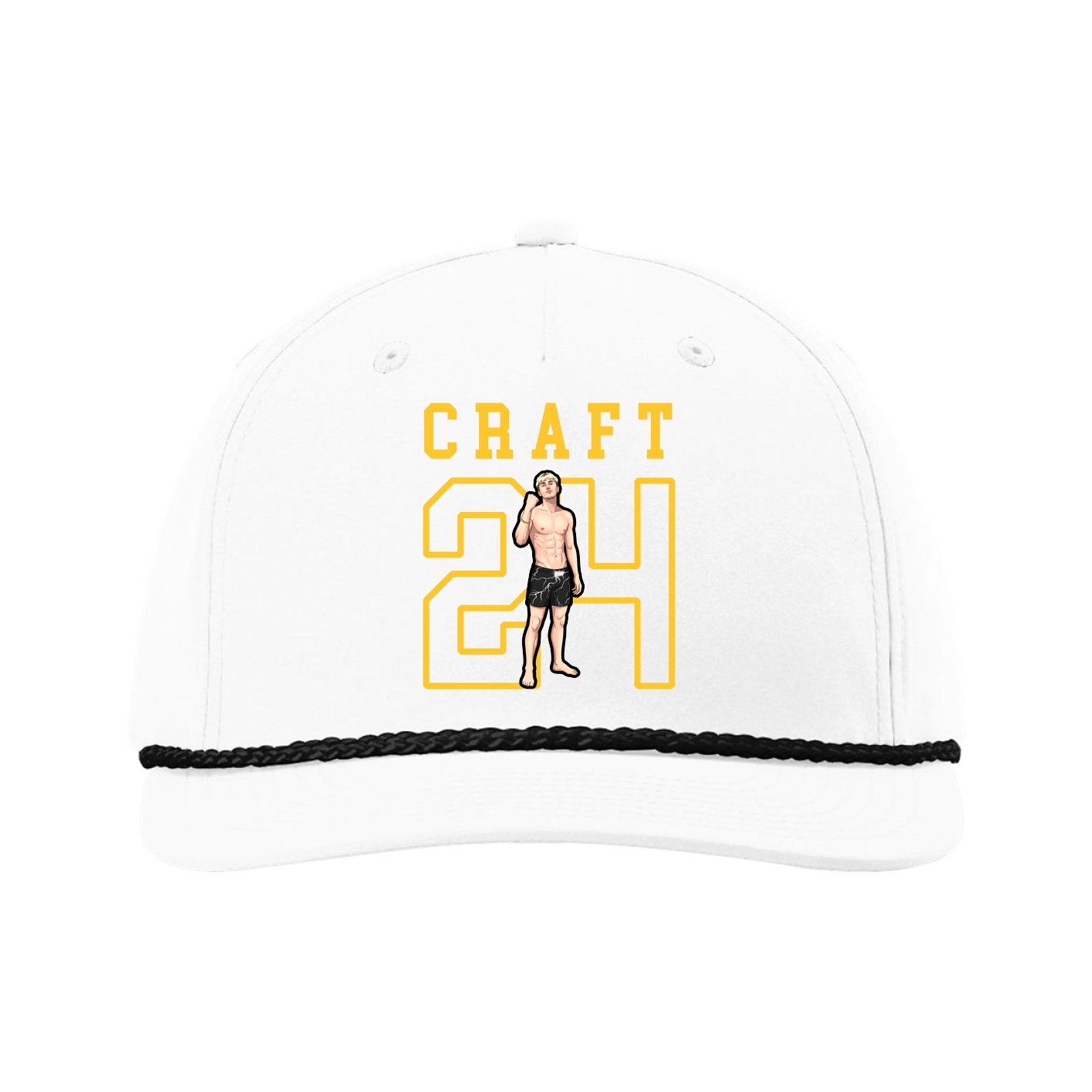 Five-Panel Classic Rope Cap — Shirsey in White