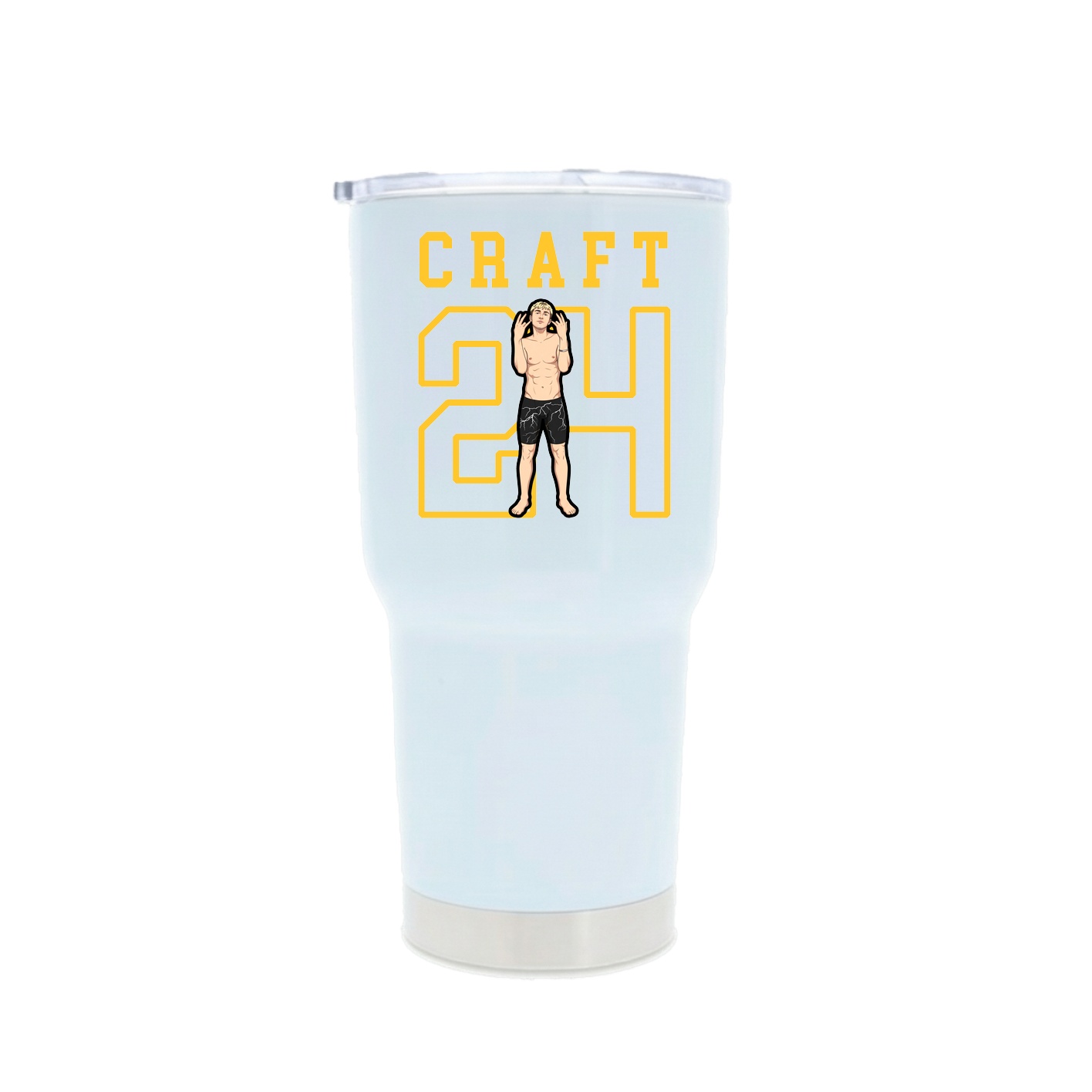 30oz Stainless Steel Tumbler — Shirsey in White
