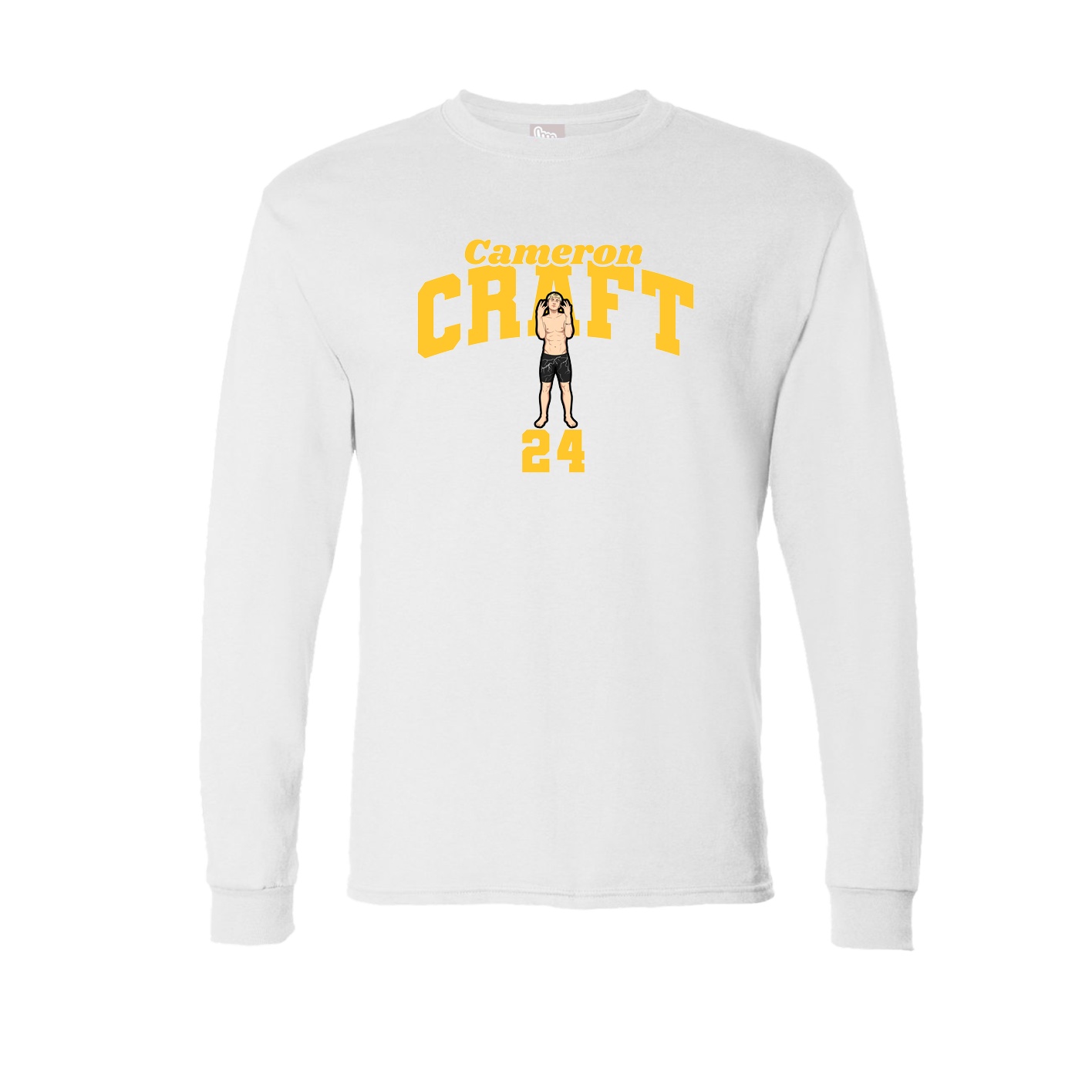 Long Sleeve Tee — Signature Arch in White