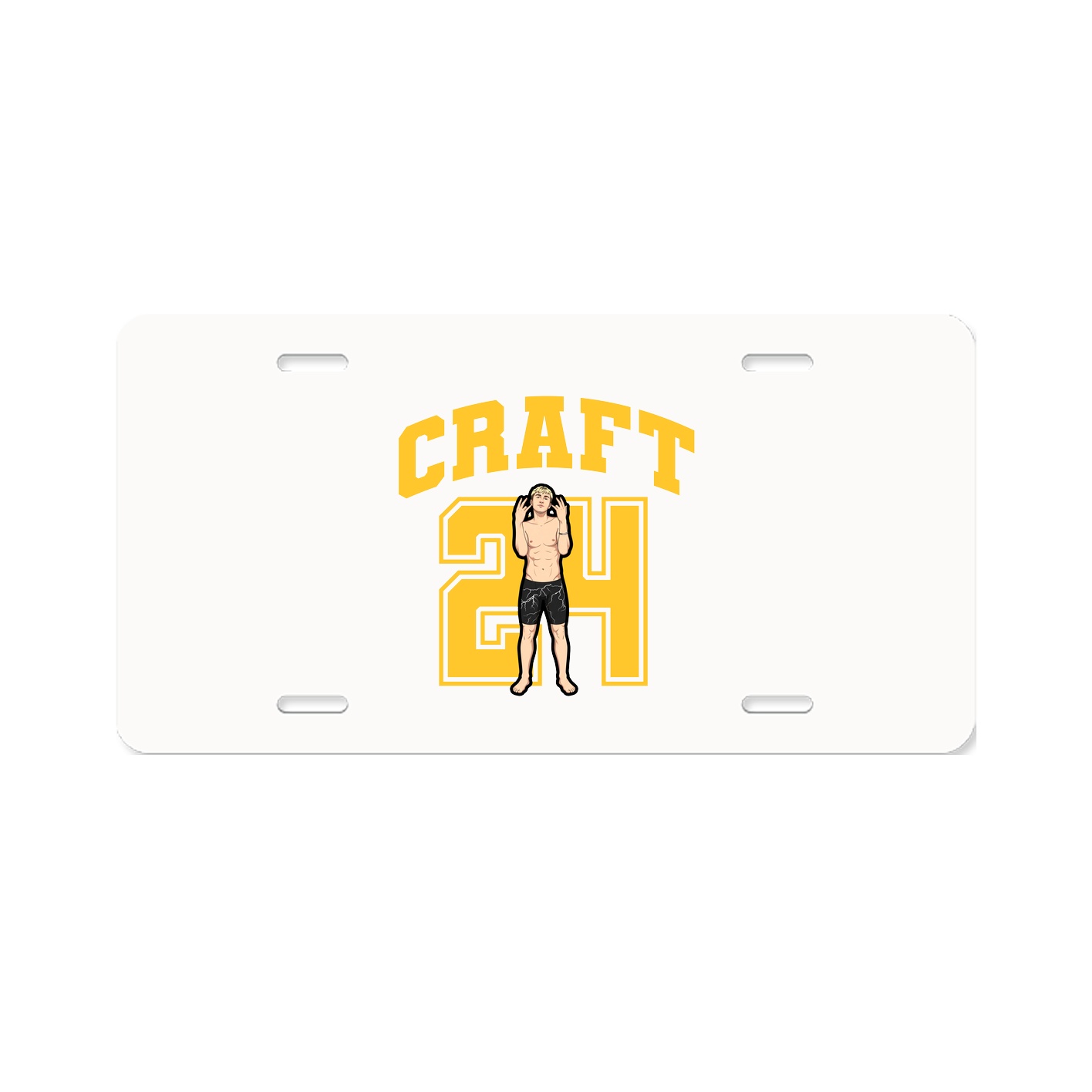 License Plate — Number in Classic