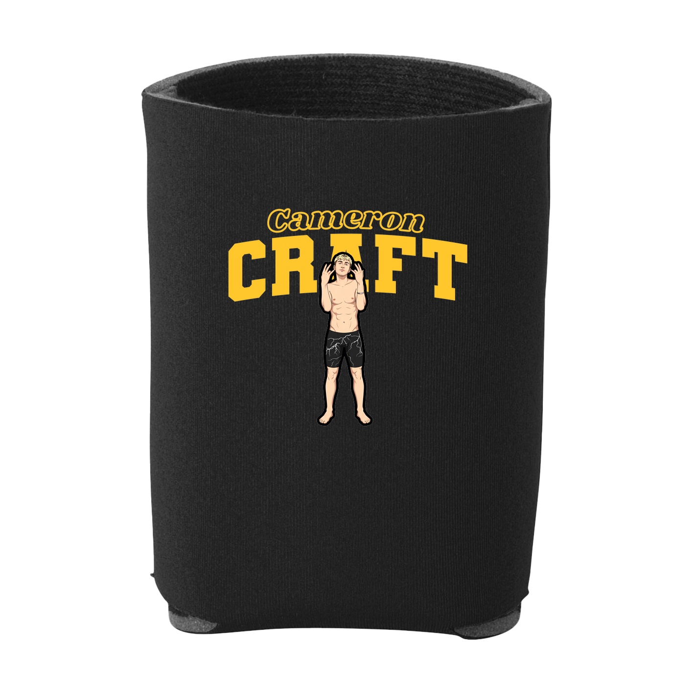 Can Holder — Name Arch in Black