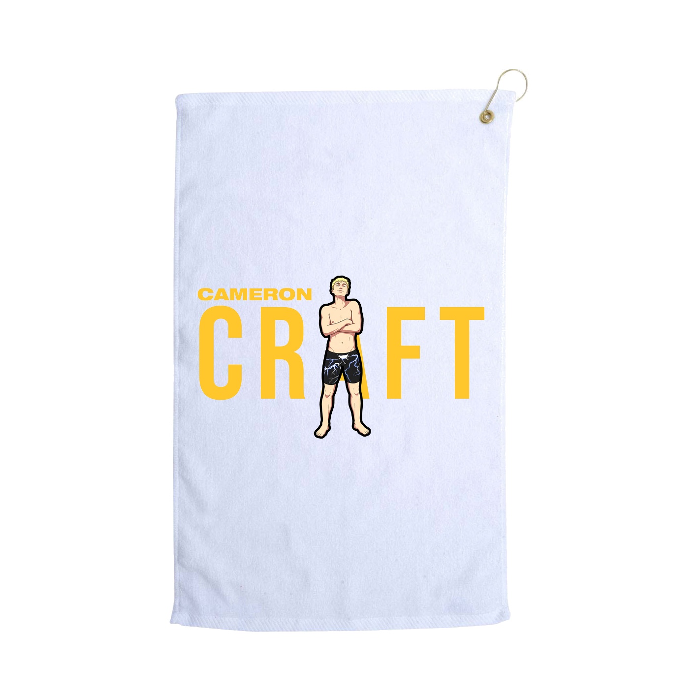 Golf Towel — Player Name in White