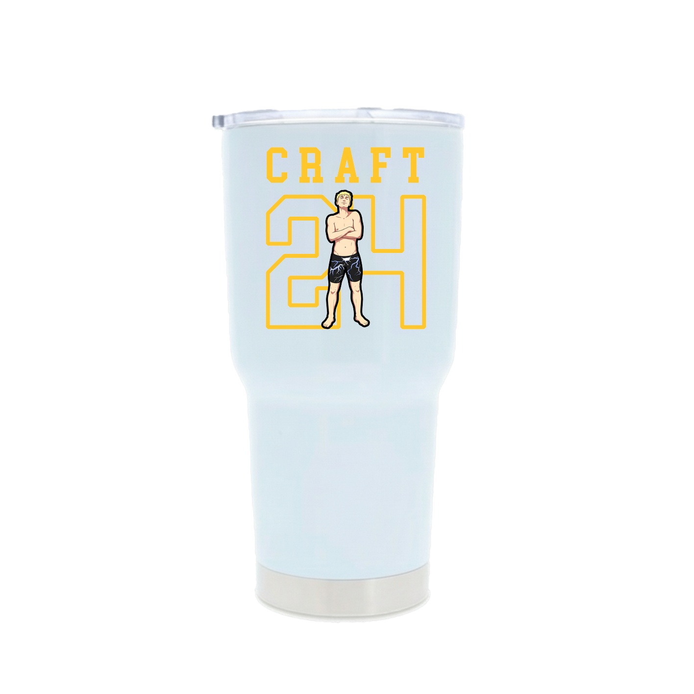 30oz Stainless Steel Tumbler — Shirsey in White