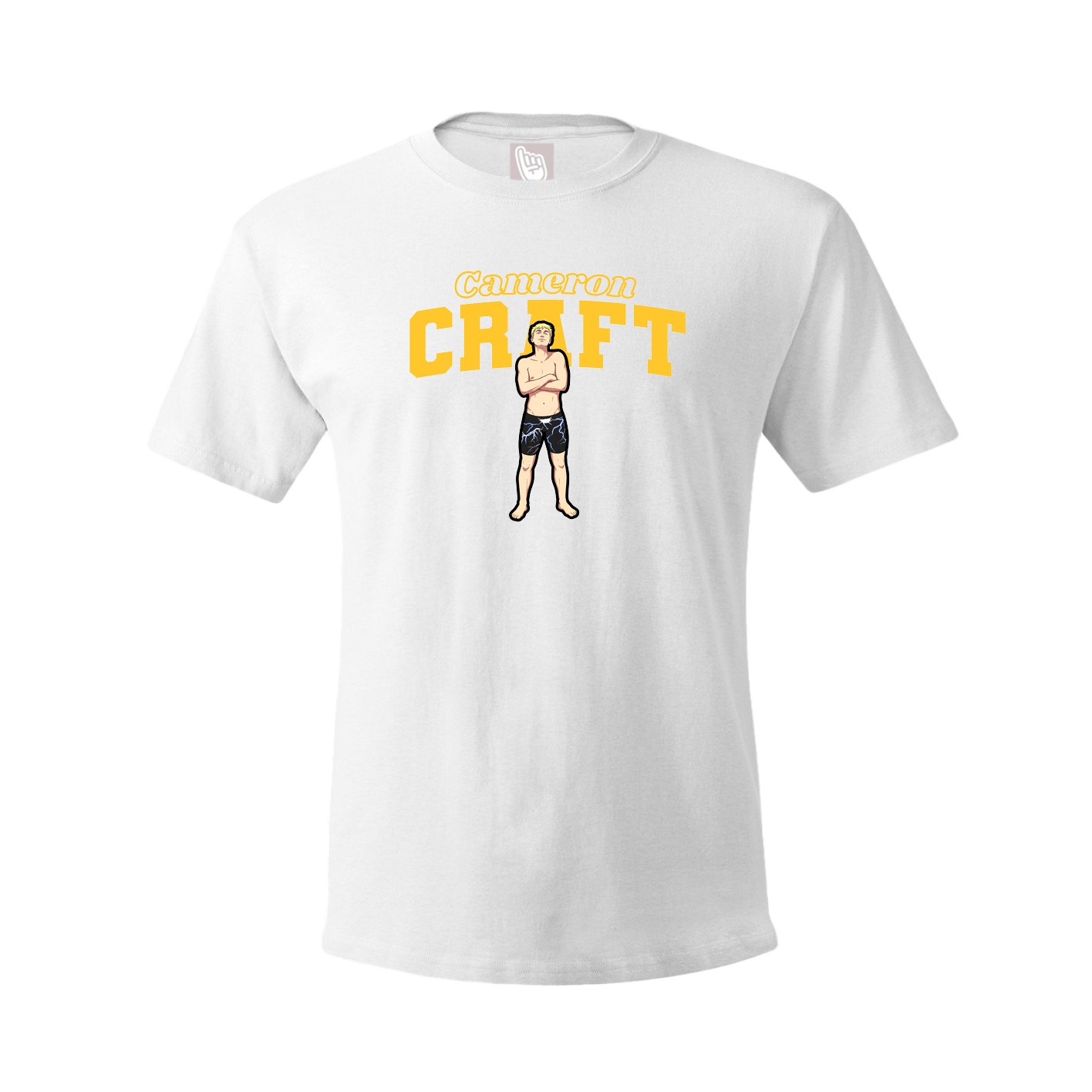 Tee — Name Arch in White