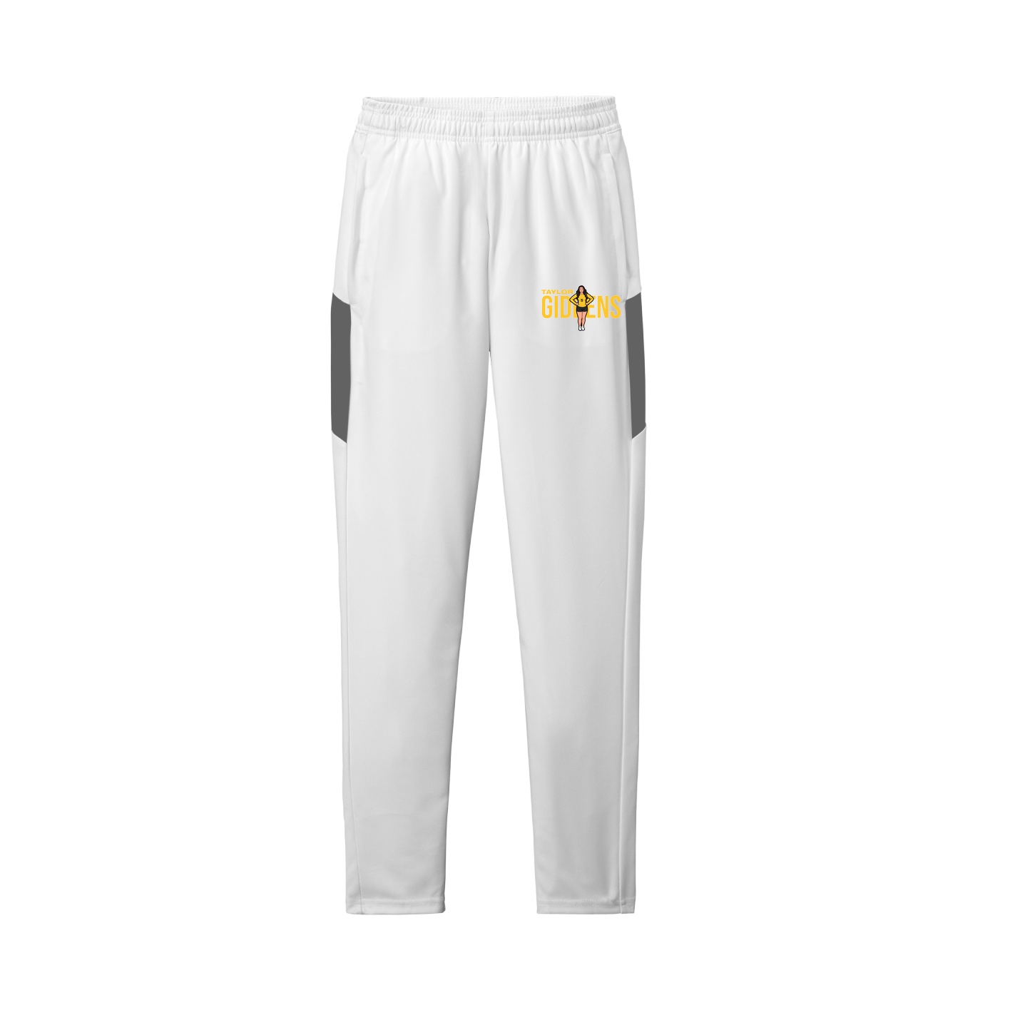 Team Travel Pant — Player Name in White/Grey