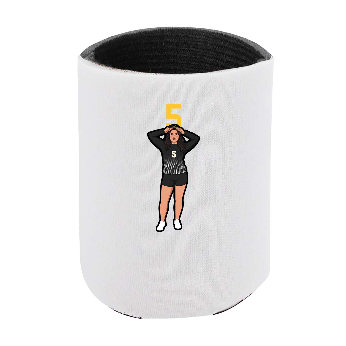 Can Holder — Number Top in White