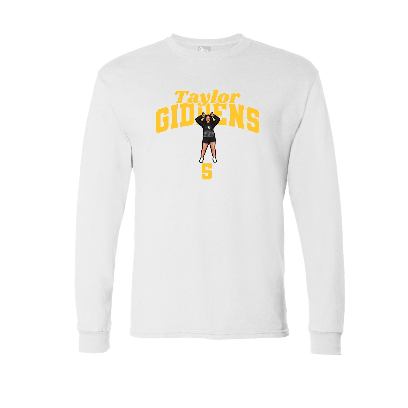 Long Sleeve Tee — Signature Arch in White