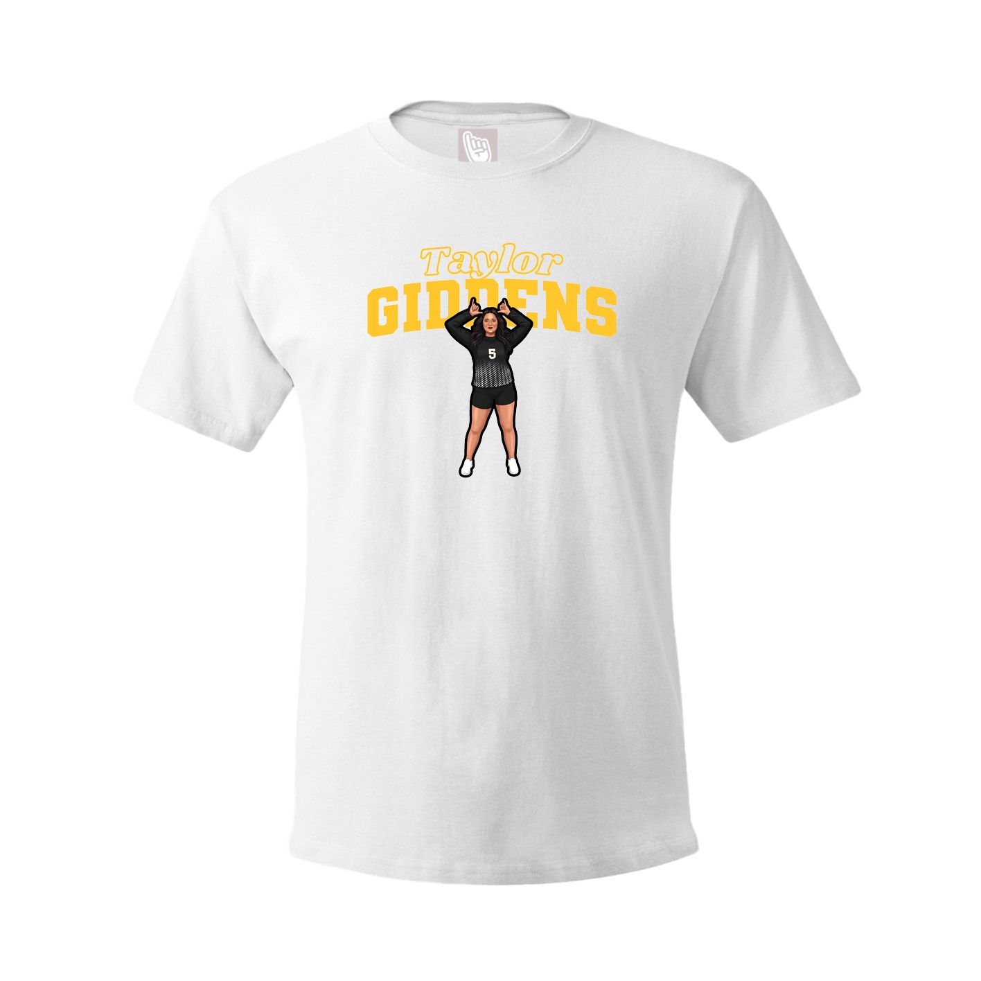 Tee — Name Arch in White