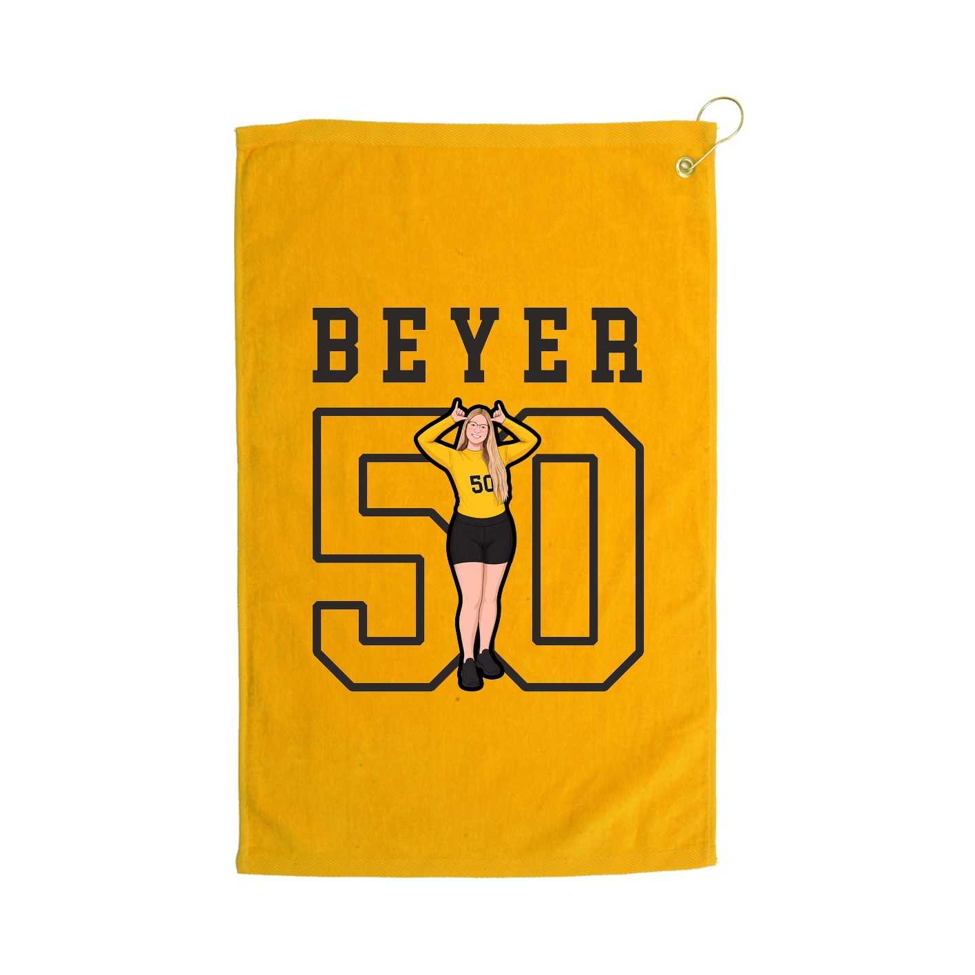 Golf Towel — Shirsey in Gold