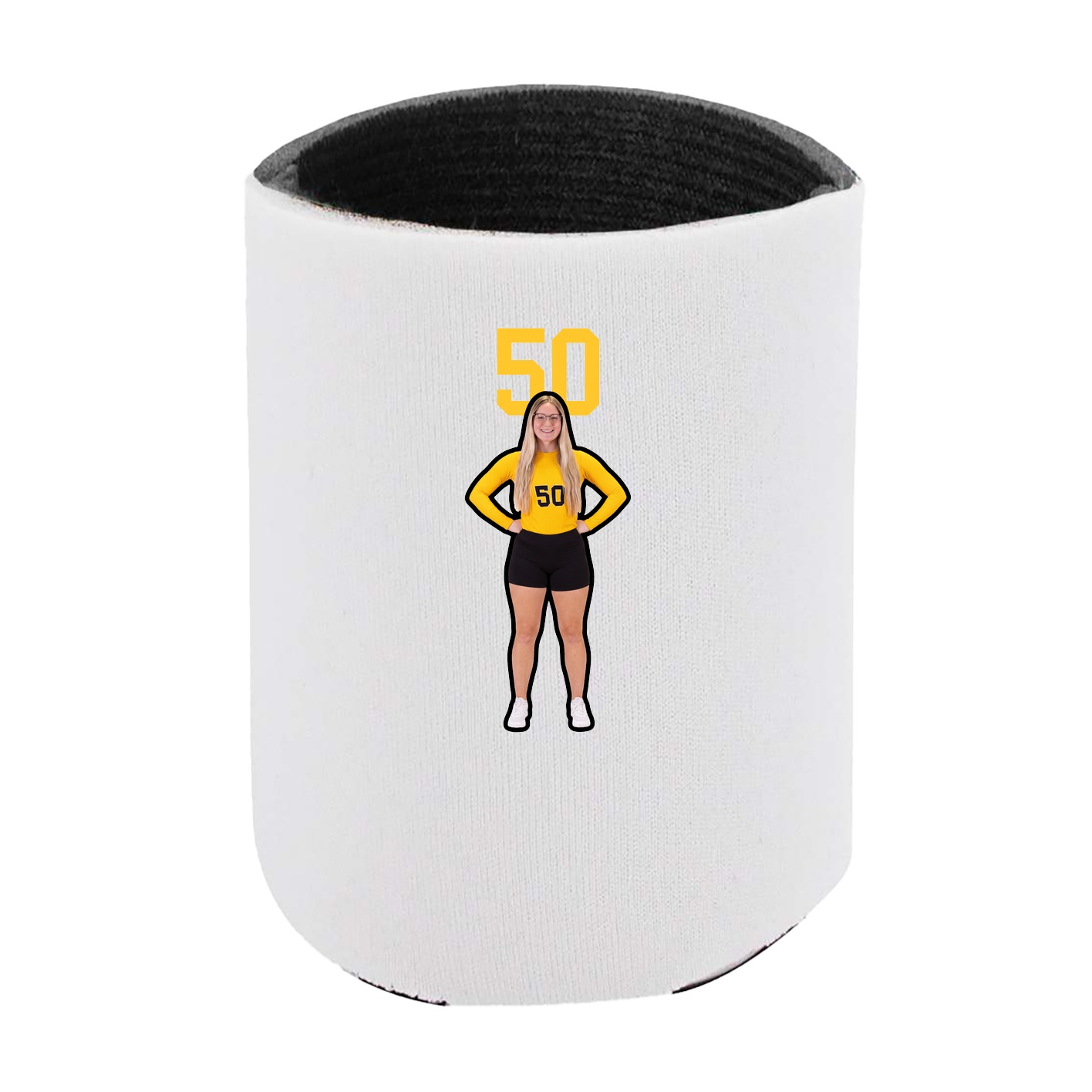 Can Holder — Number Top in White