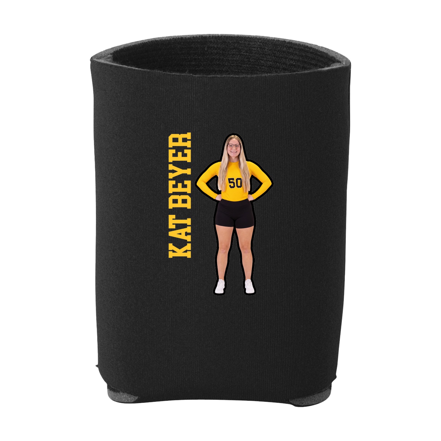 Can Holder — Name Vertical in Black
