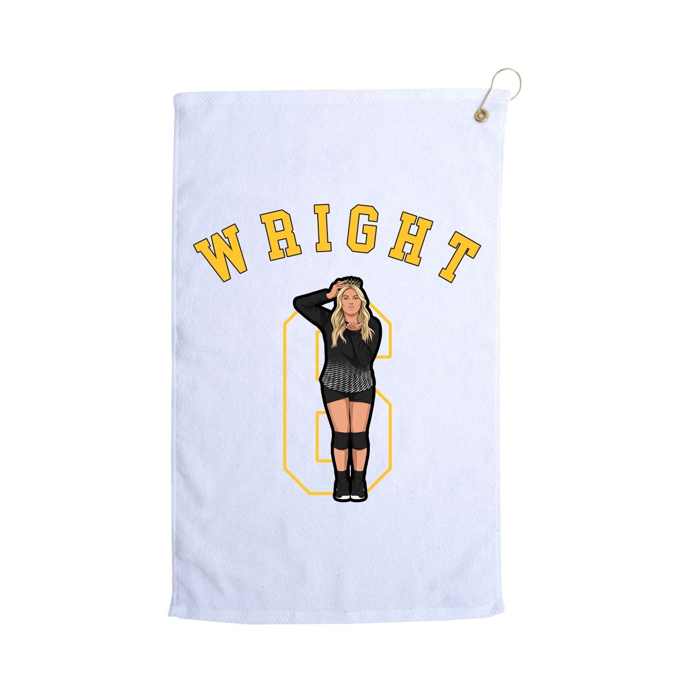 Golf Towel — Shirsey Arch in White