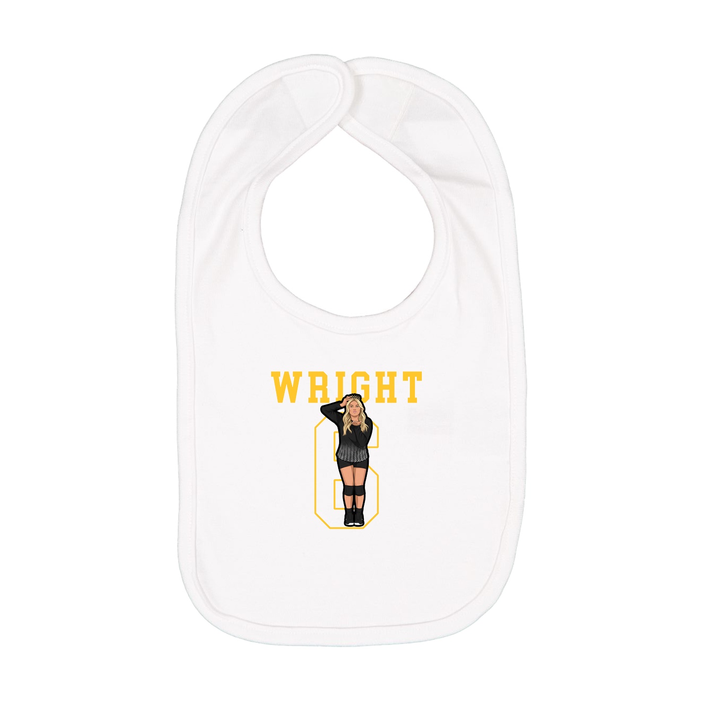 Infant Bib — Shirsey in White