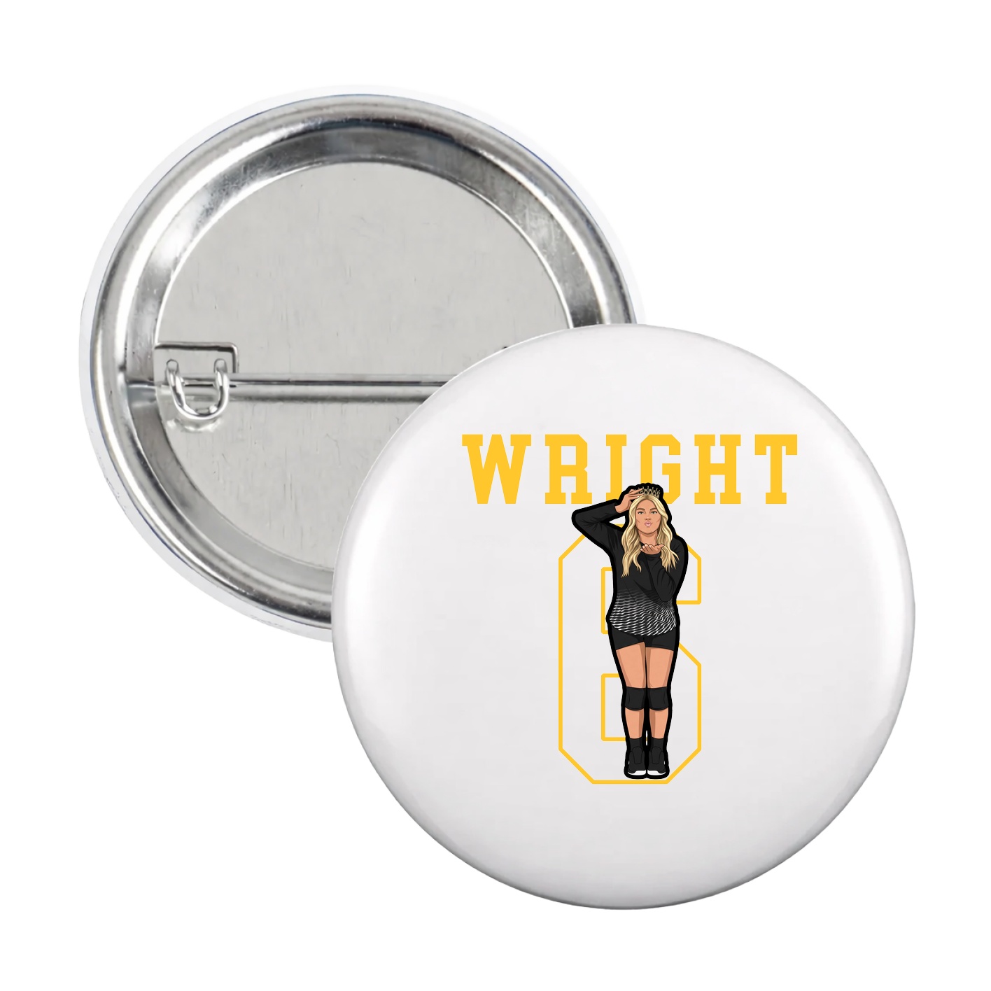 Game Day Button — Shirsey in White