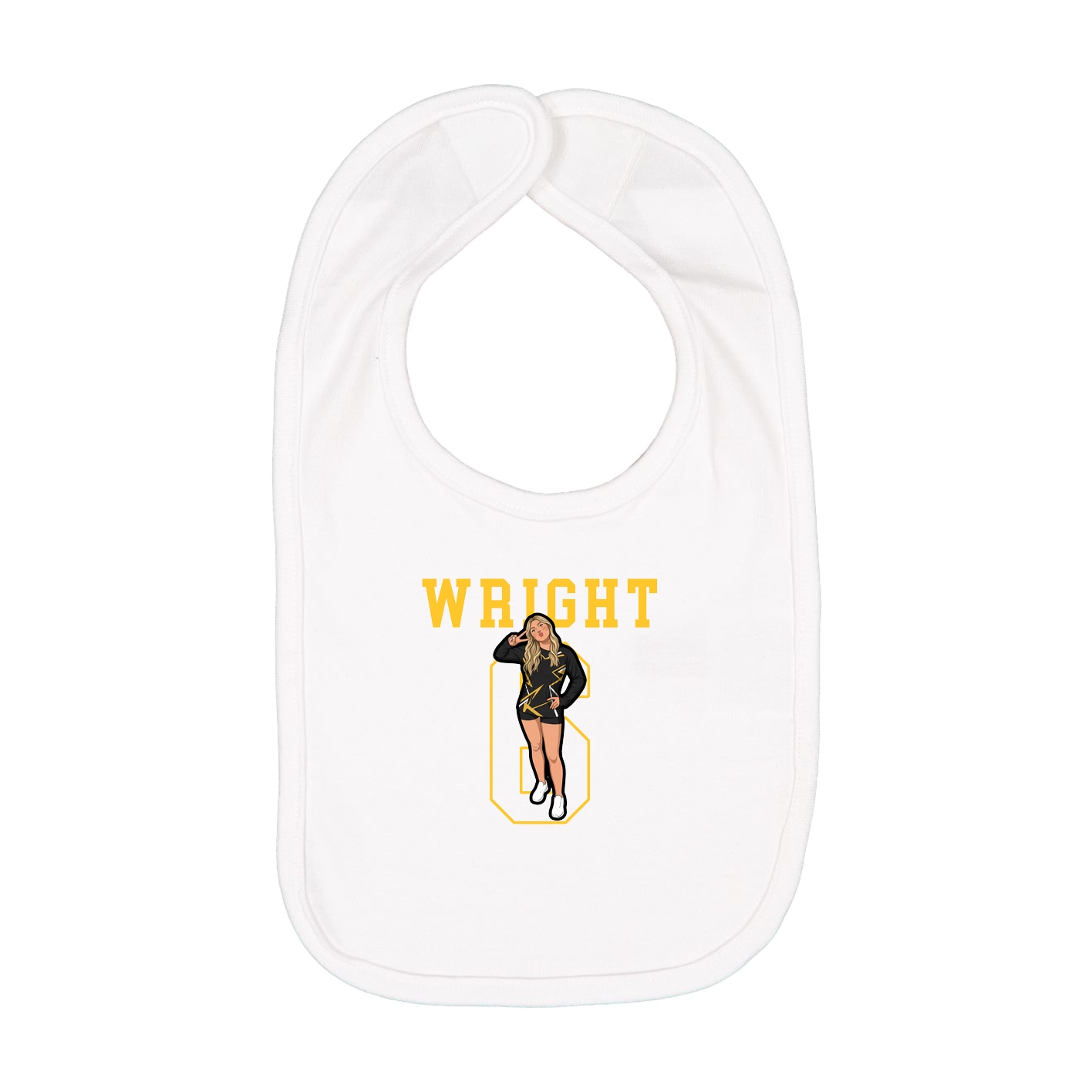 Infant Bib — Shirsey in White