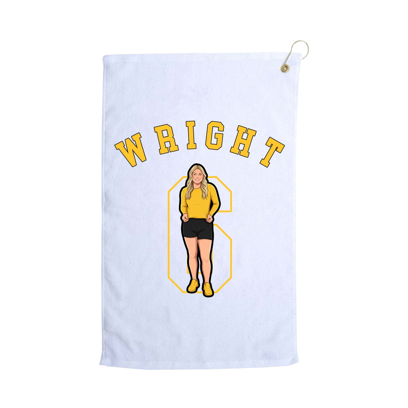 Golf Towel — Shirsey Arch in White