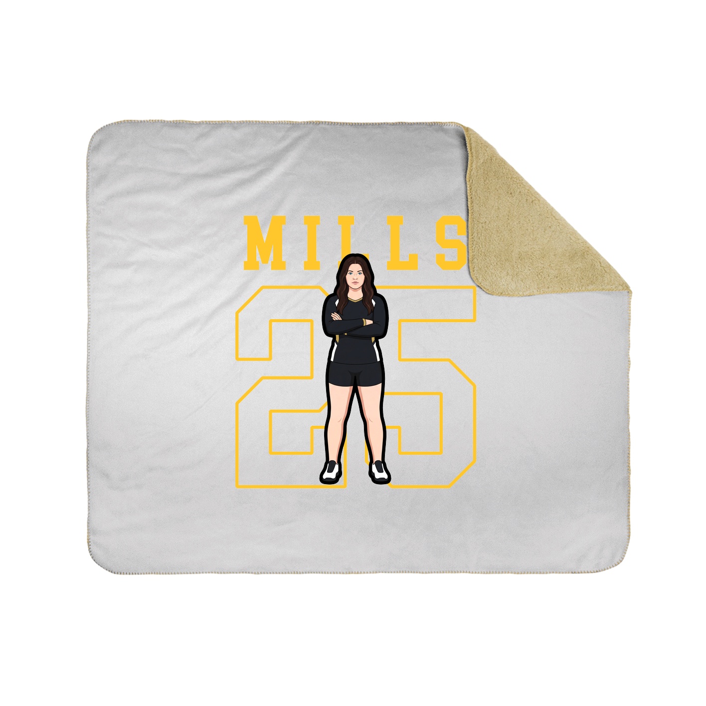 50x60 Sherpa Lined Throw Blanket