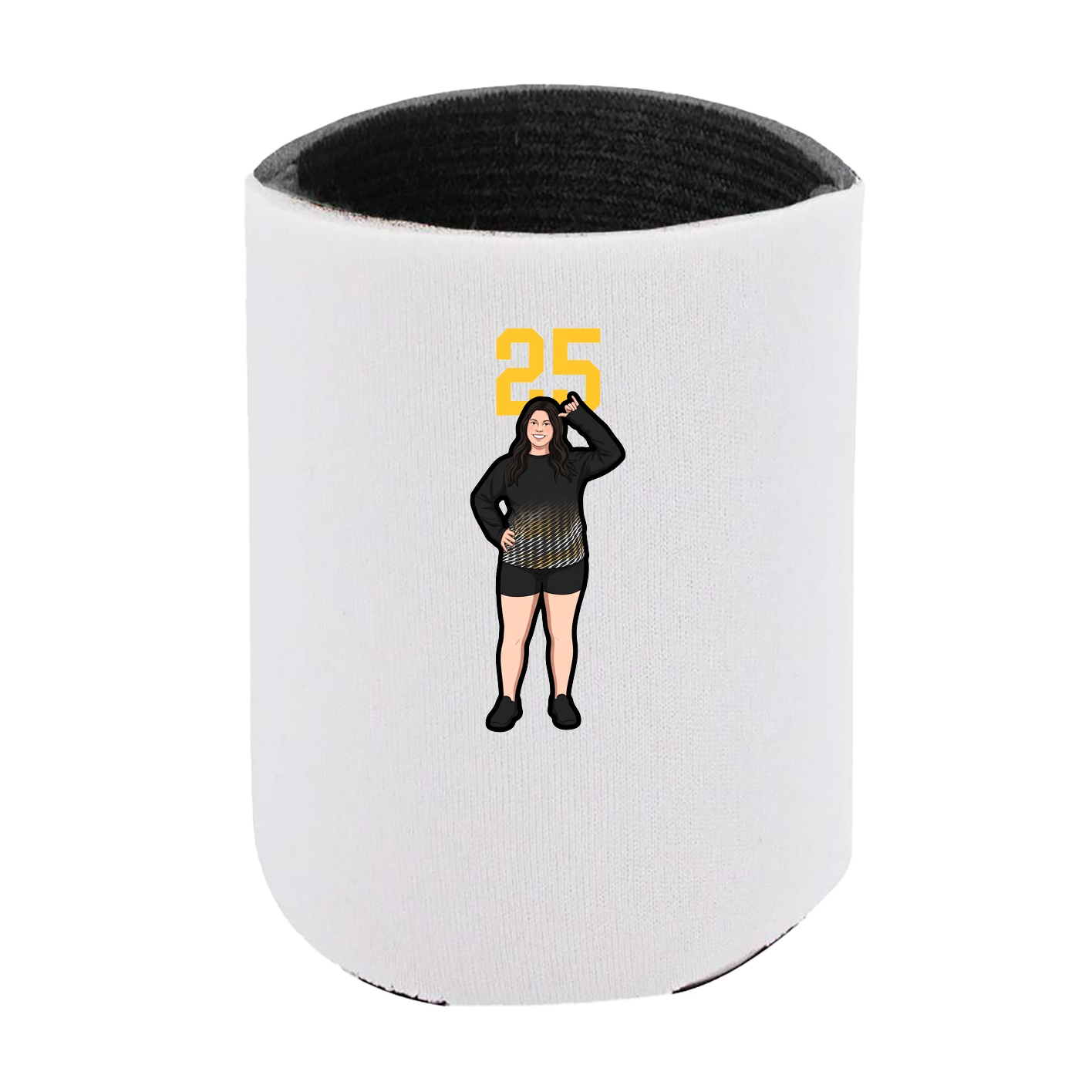 Can Holder — Number Top in White