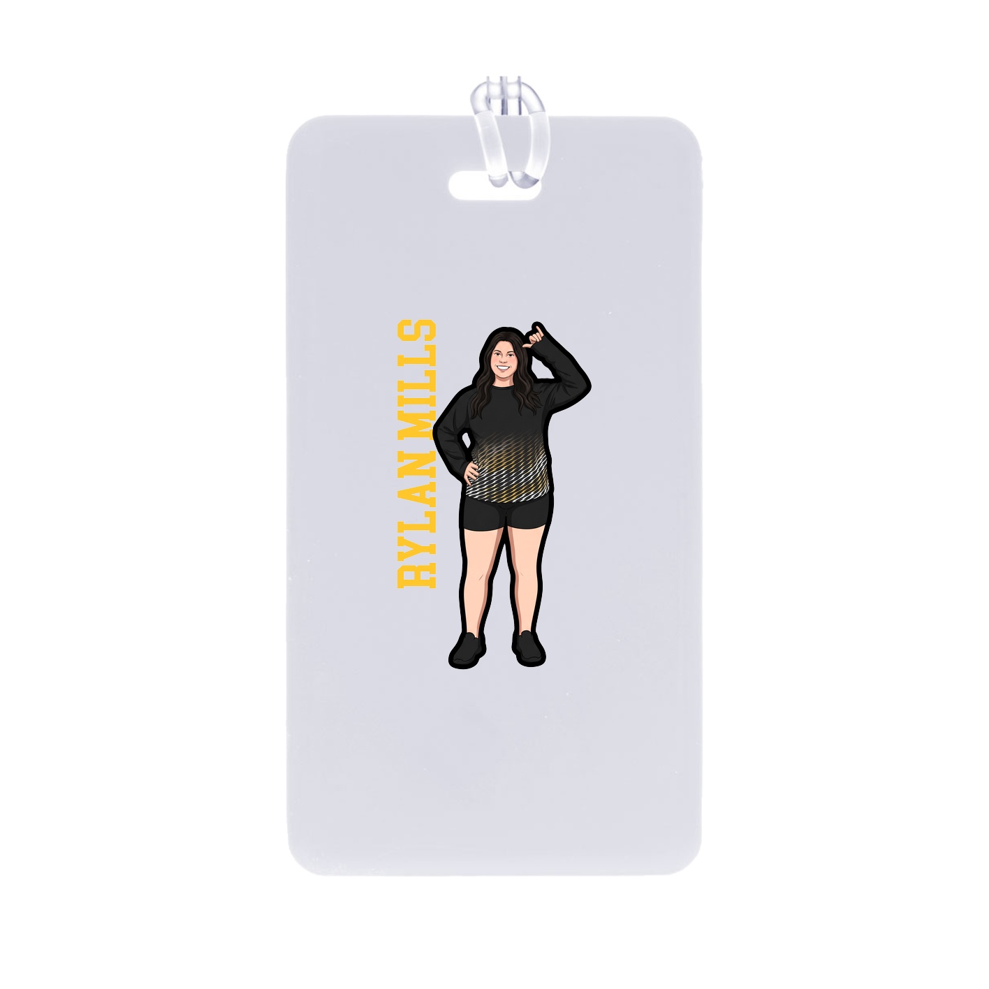 Bag Tag — Name Vertical in Classic