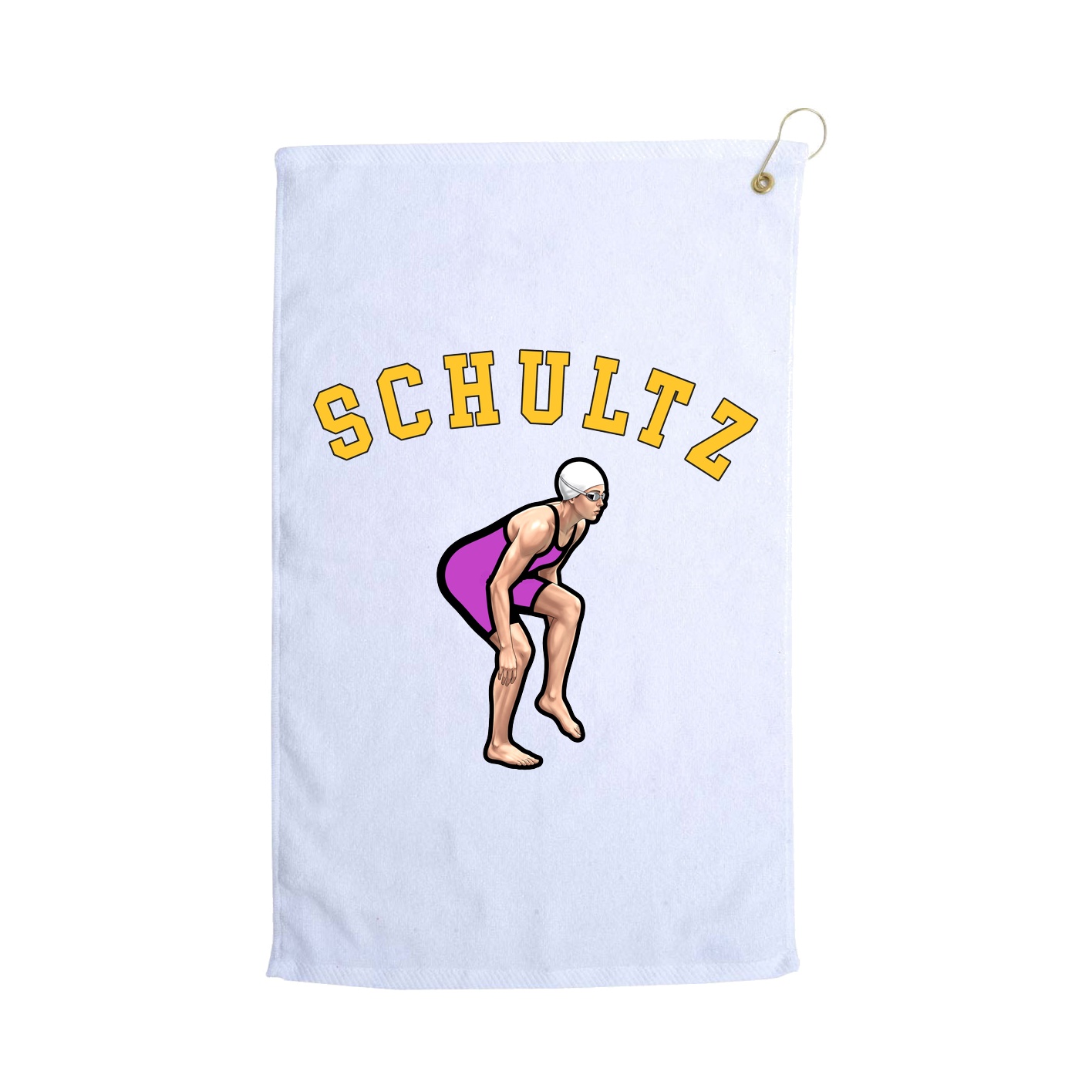 Golf Towel — Shirsey Arch in White