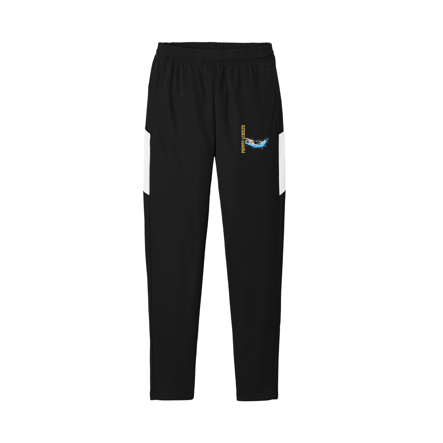 Team Travel Pant — Name Vertical in Black/White