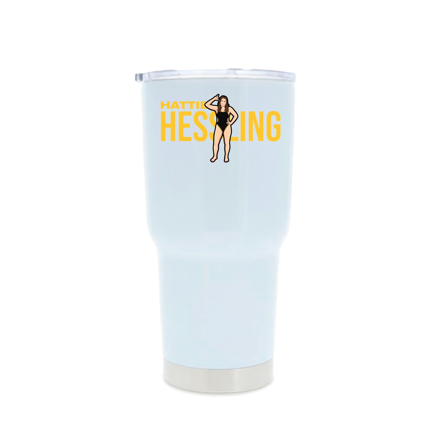 30oz Stainless Steel Tumbler — Player Name in White