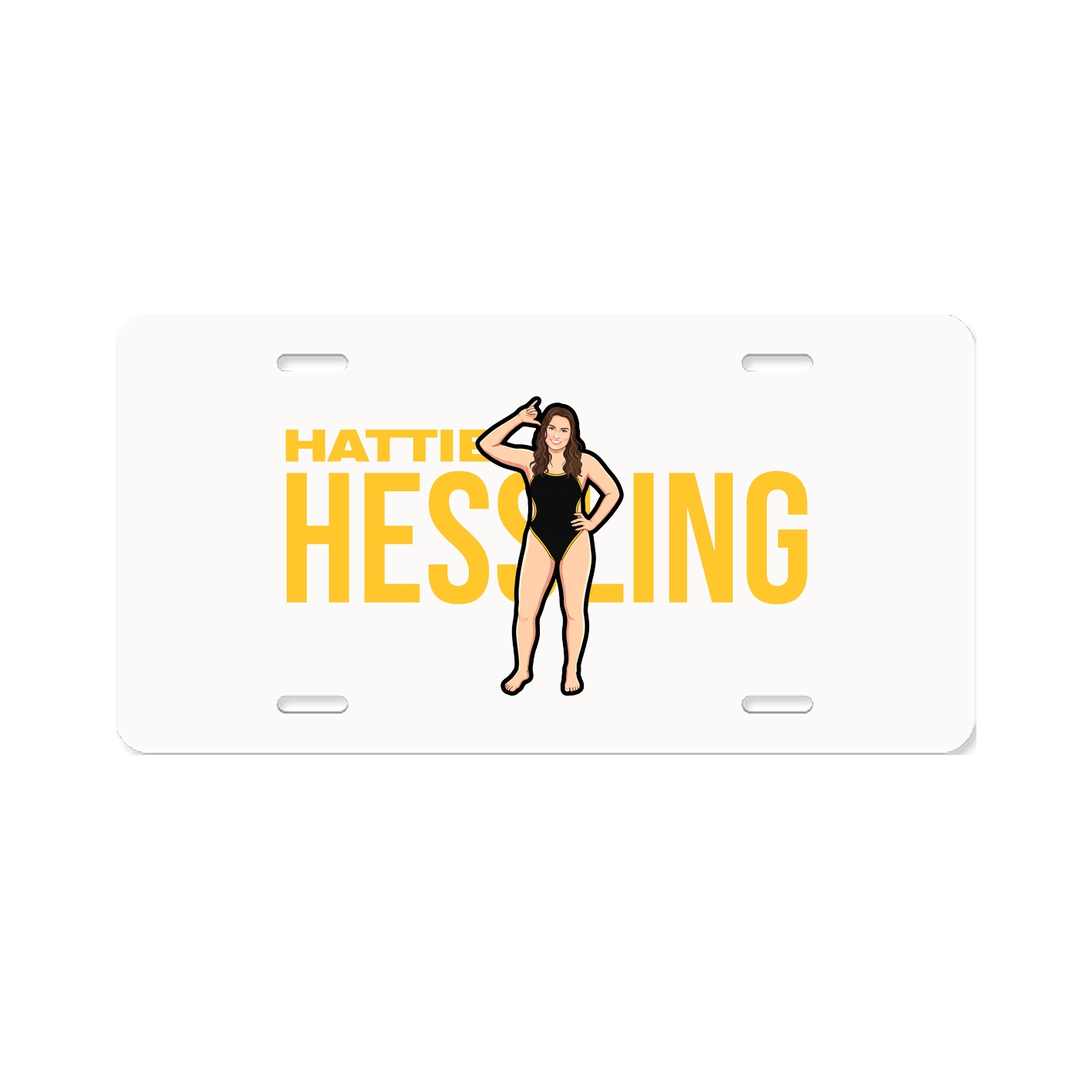 License Plate — Player Name in Classic